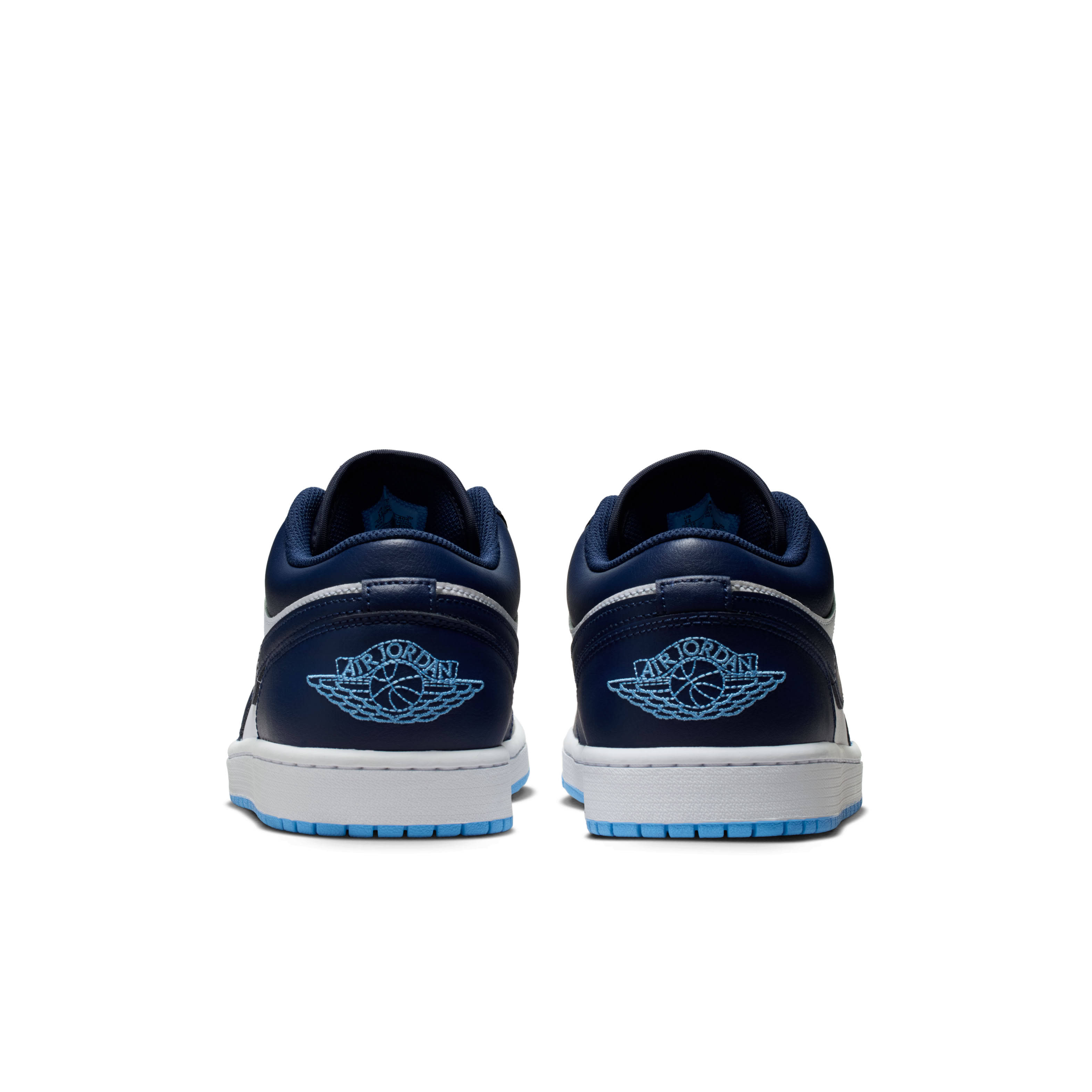 Air Jordan 1 Low Midnight Navy University Blue Heel