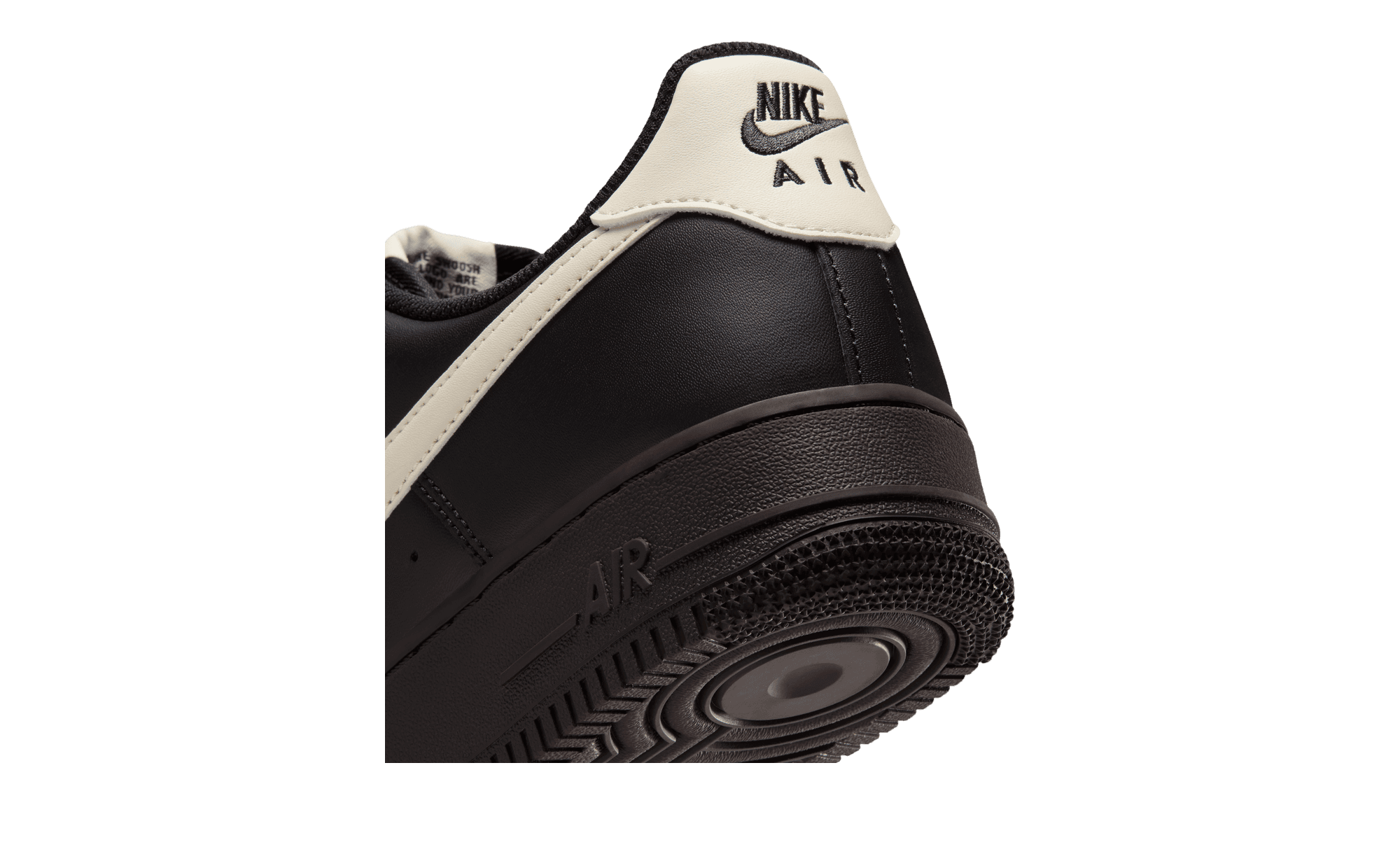 Nike Air Force 1 '07 Black Velvet Brown FJ4146-006 heel