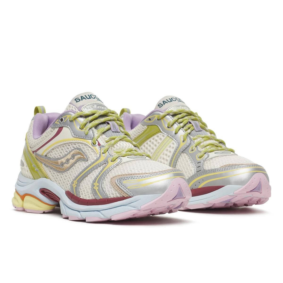 Evelynn World x Saucony ProGrid Triumph 4 Silver Matcha front
