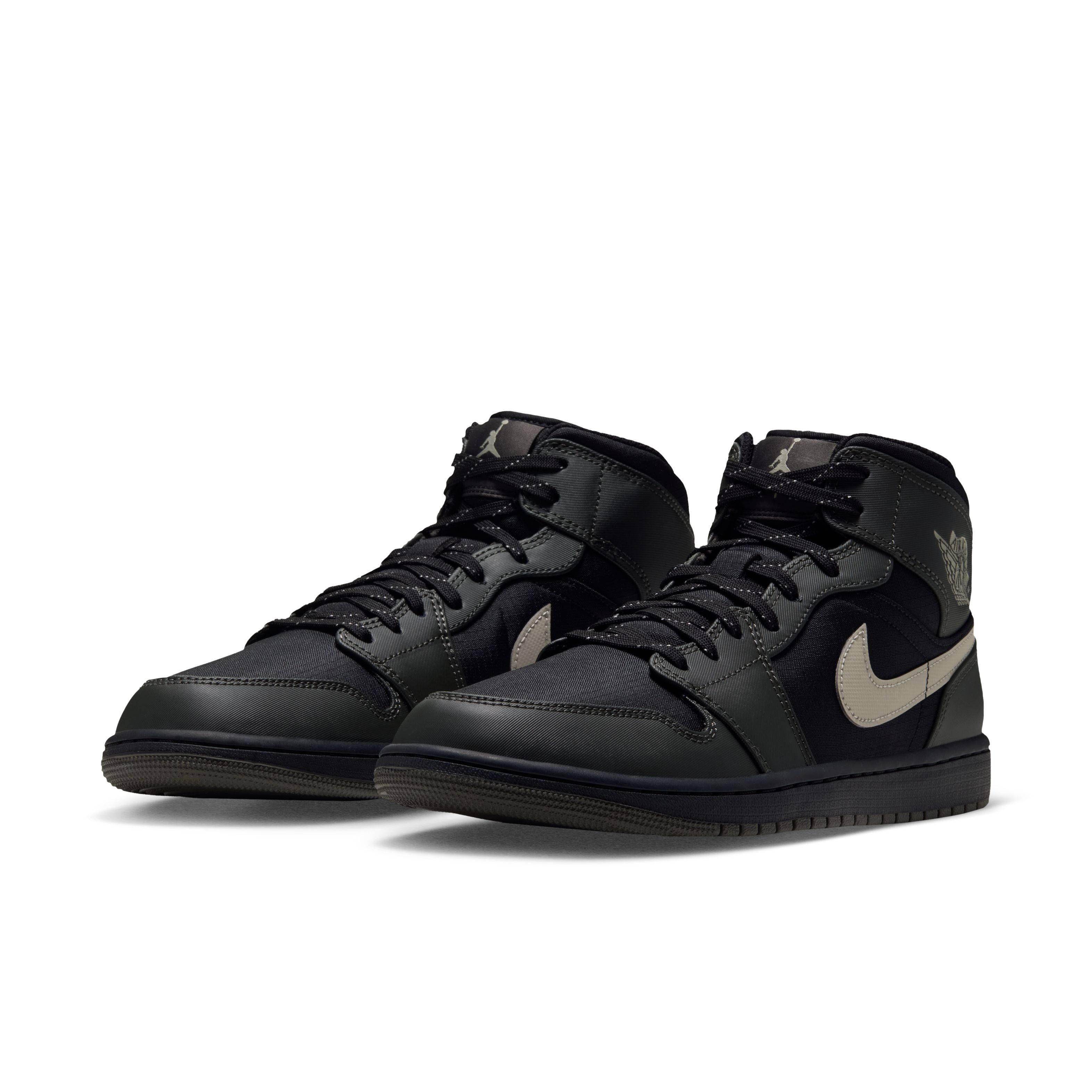 Air Jordan 1 Mid Utility Black Spruce Fog IX6982 001 front