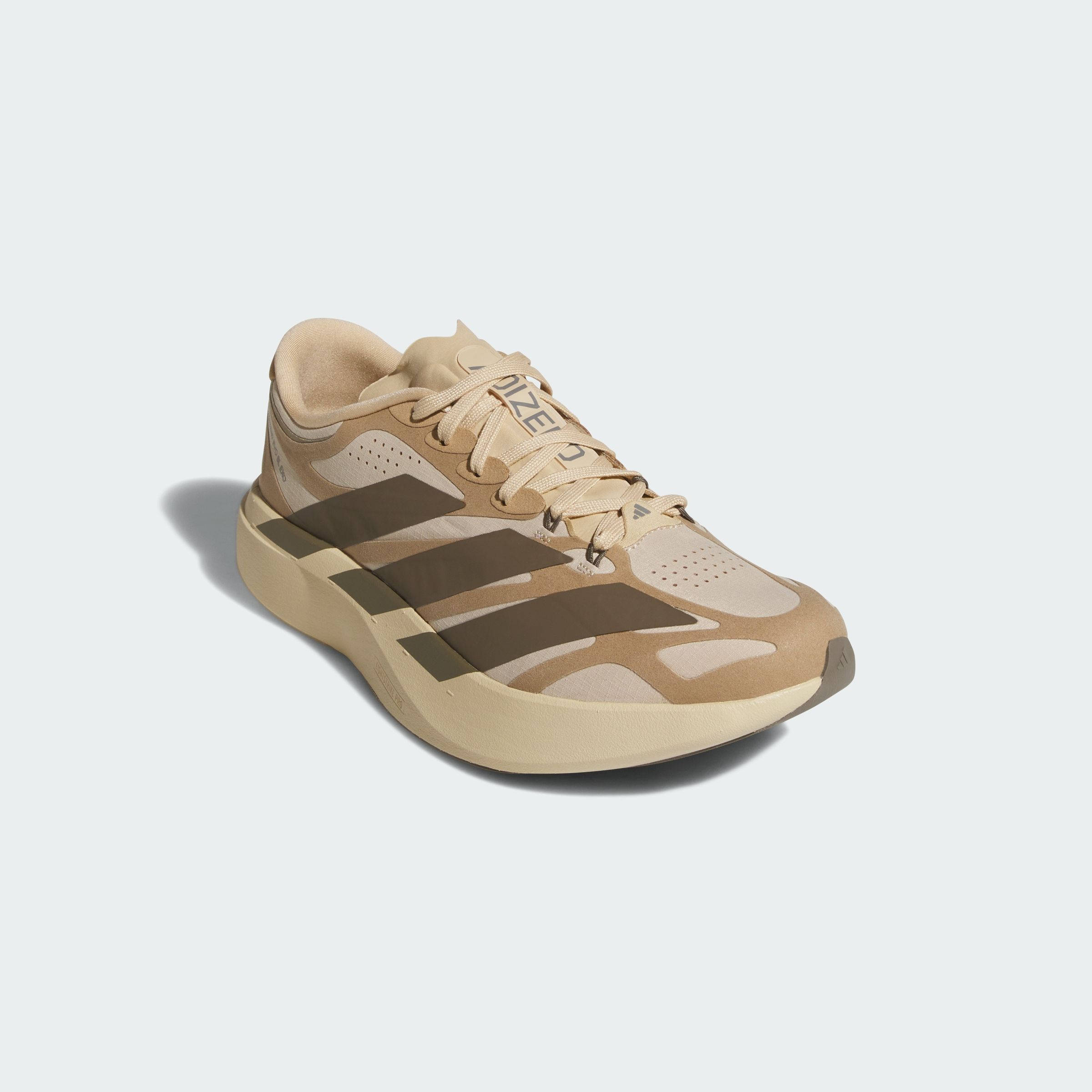 adidas Adizero EVO SL EXO Suede Magic Beige Carbon KI2685 front