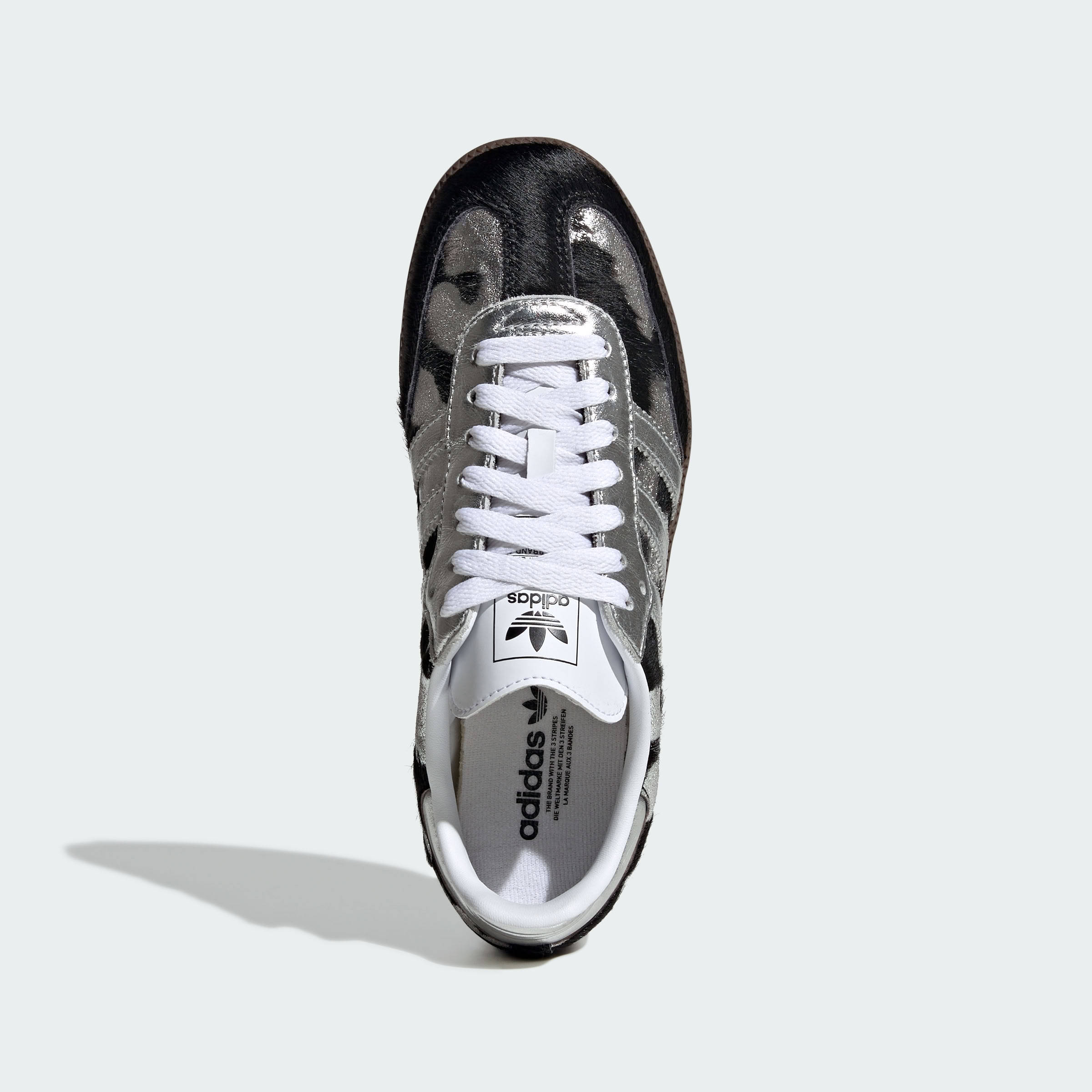 adidas Samba OG Black Pony Hair Silver Metallic Top