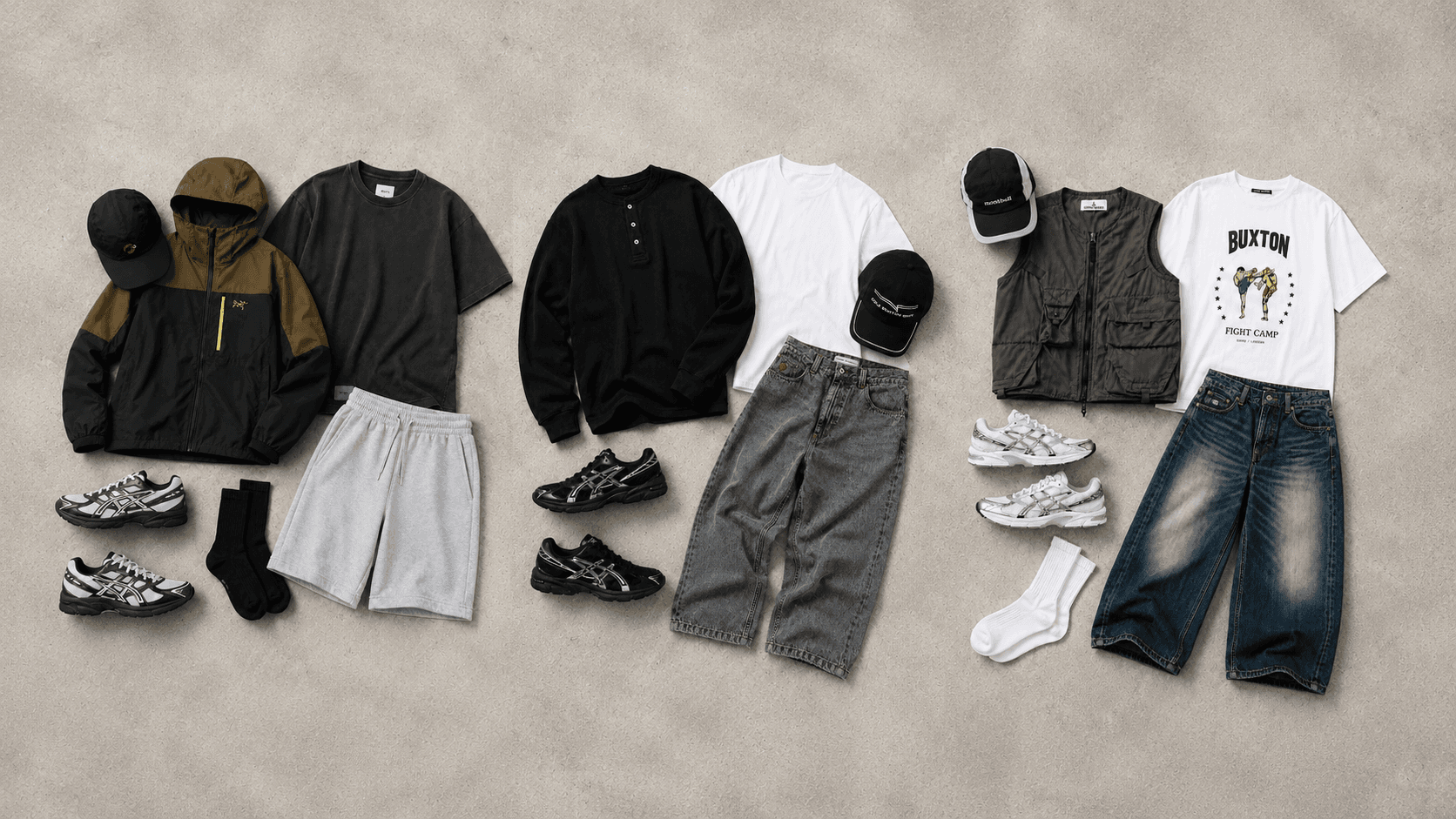 asics gel 1130 styling editorial outfits collection asset