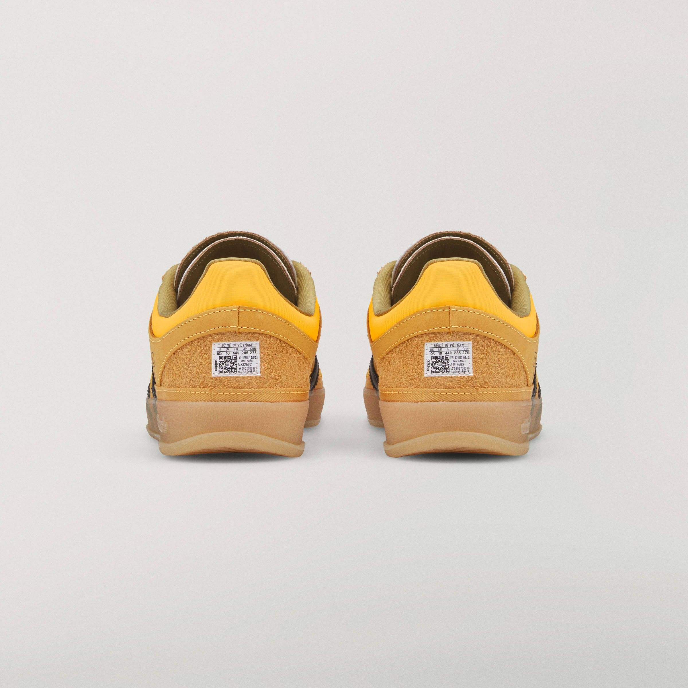 Bad Bunny x adidas Gazelle Indoor Solar Gold Heel