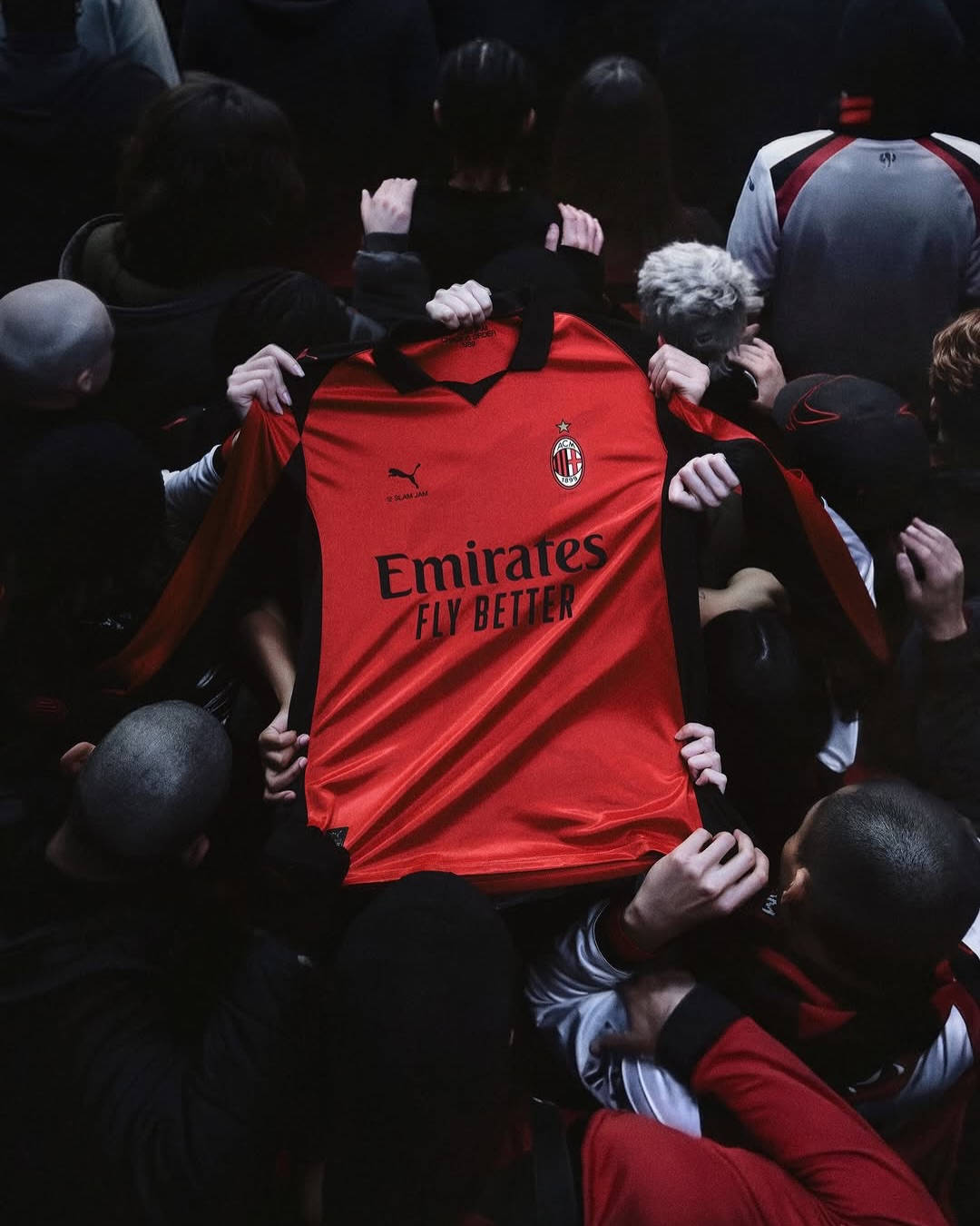 Slam Jam x AC Milan 4th kit editorial