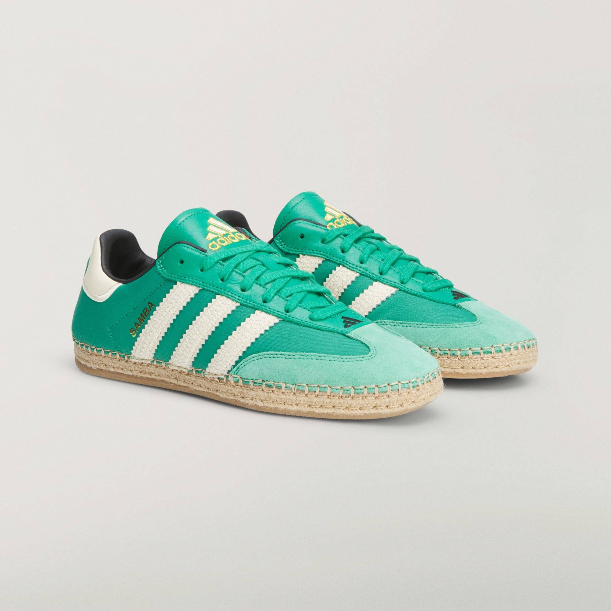 CLOT x adidas Samba Espadrille Green KI4326 front