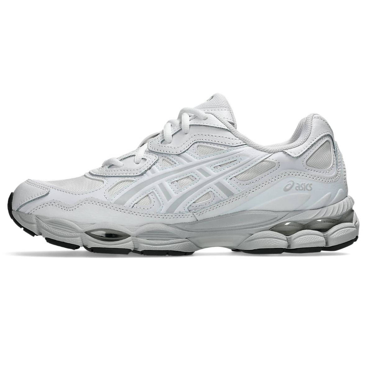 asics gel nyc white grey