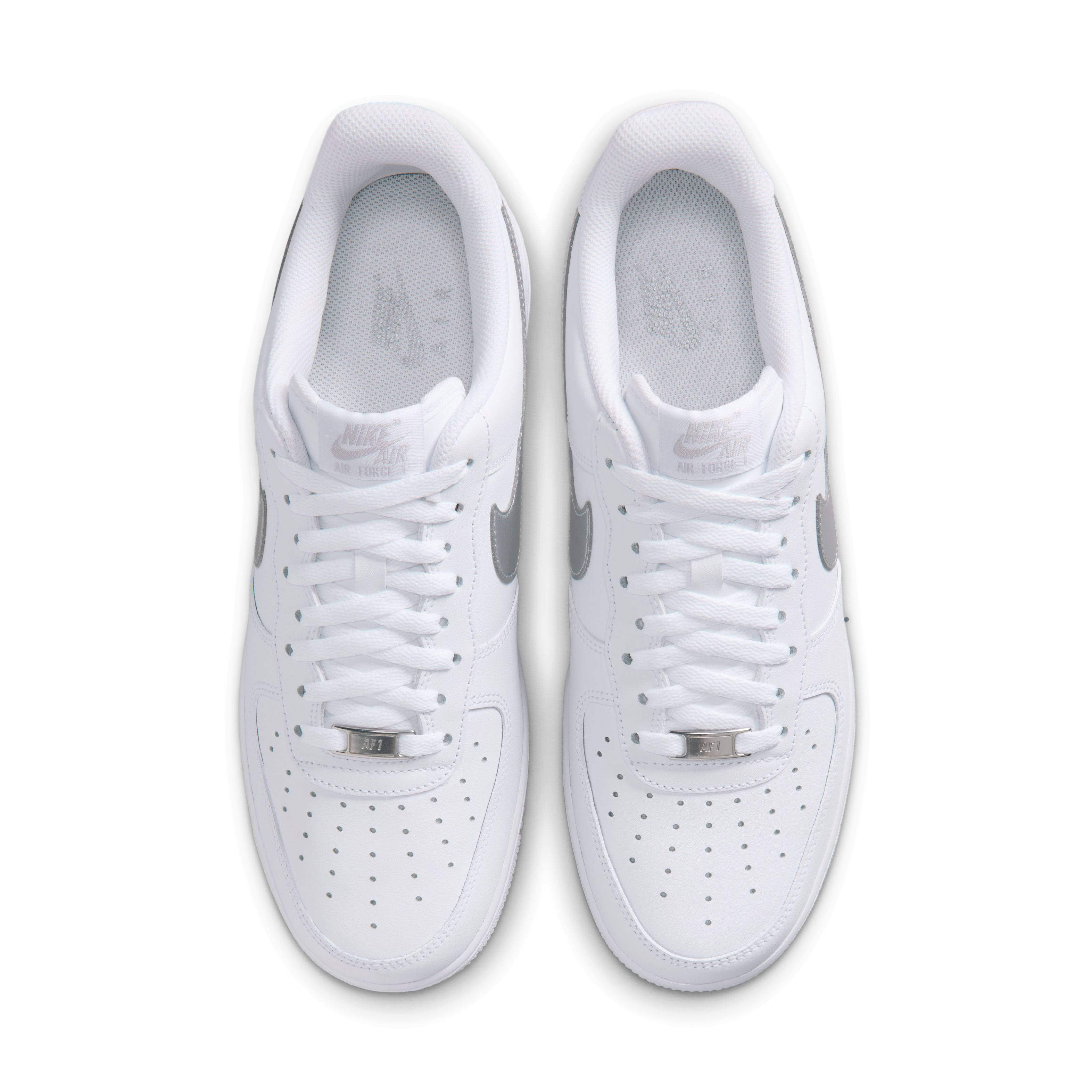 Nike Air Force 1 Low 07 White Metallic Silver FJ4146 134 middle