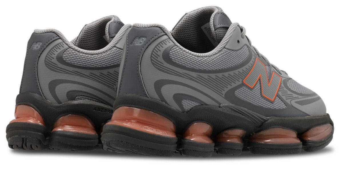 New Balance ABZORB 2000 Black Team Orange Heel