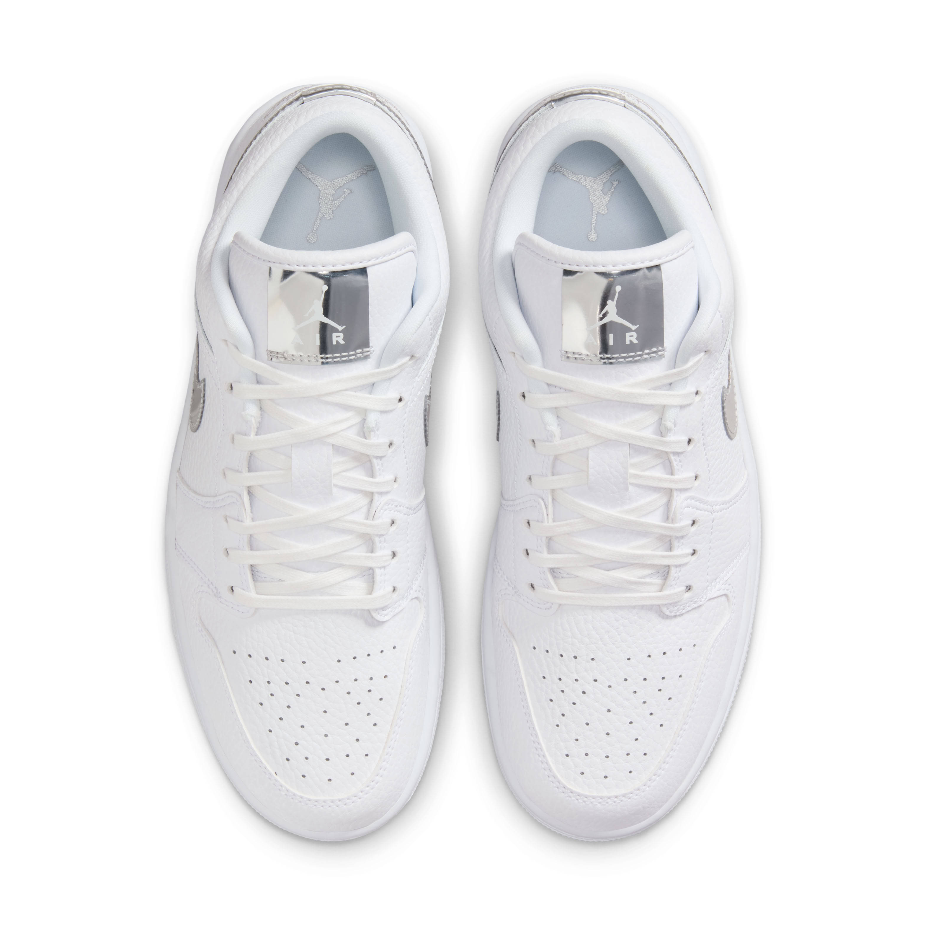 Air Jordan 1 Low SE White Metallic Silver Top