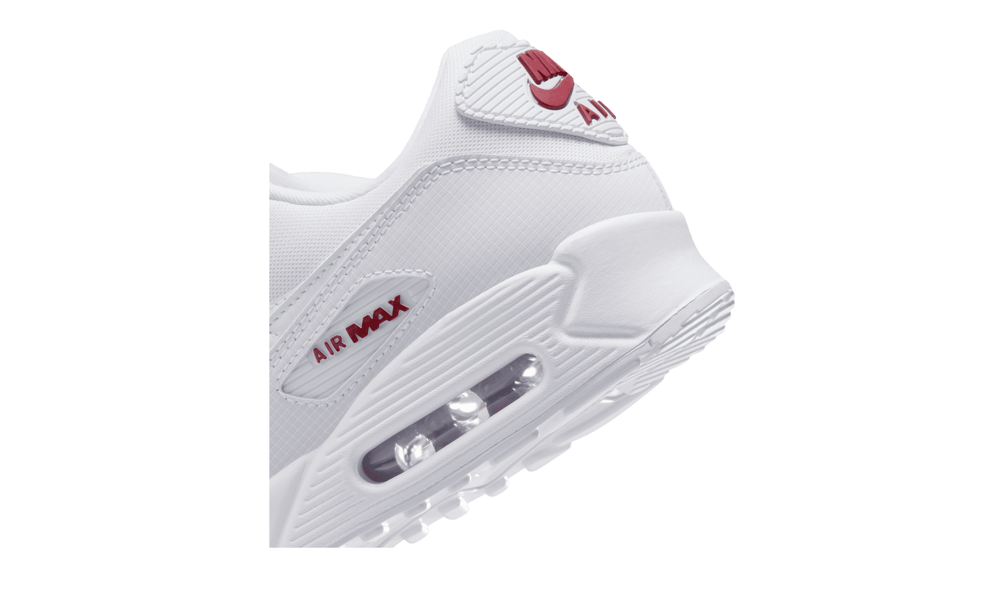 Nike Air Max 90 White Tough Red IM9616-101 heel