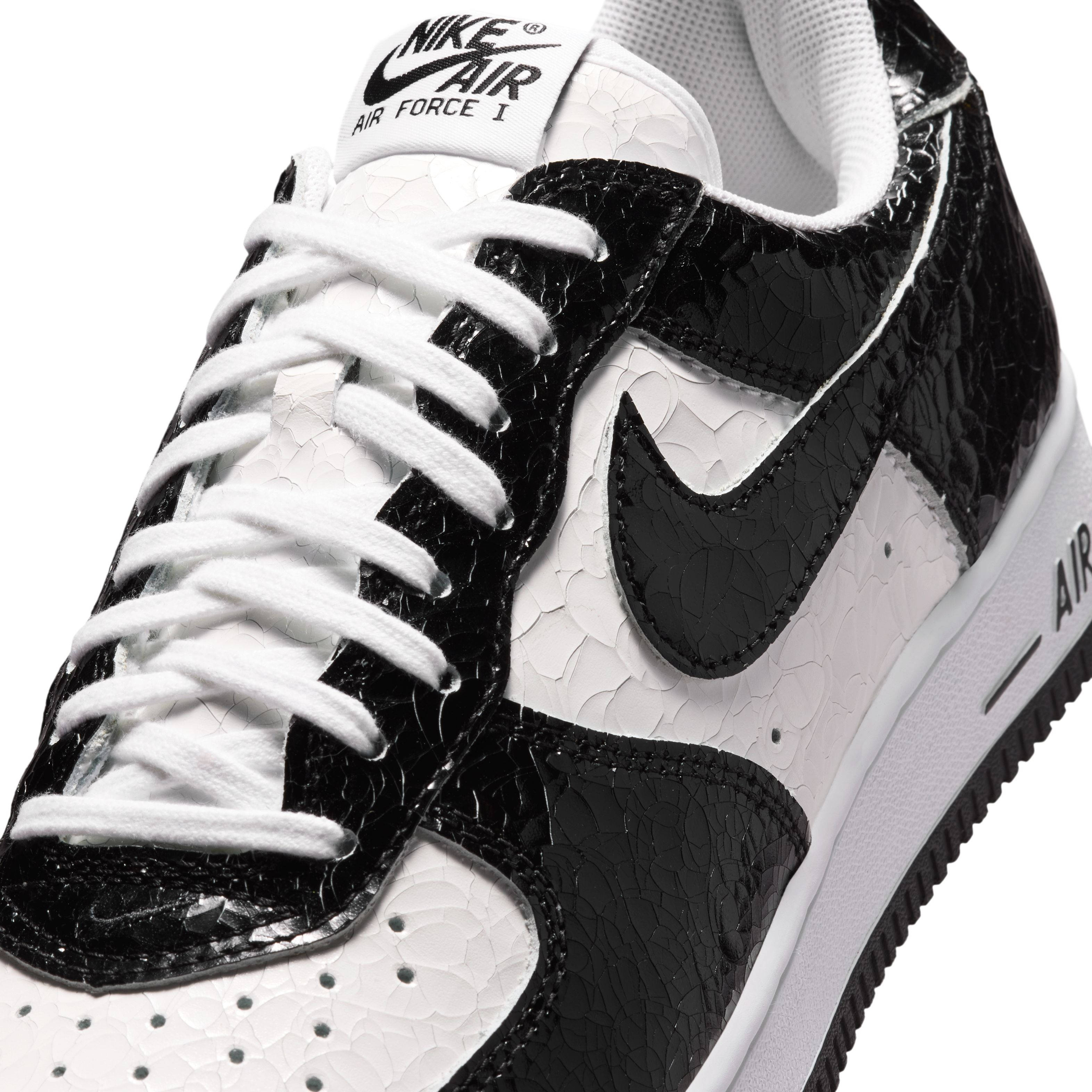 Nike Air Force 1 ’01 Cracked Leather Pack Black White JA0248 300 side
