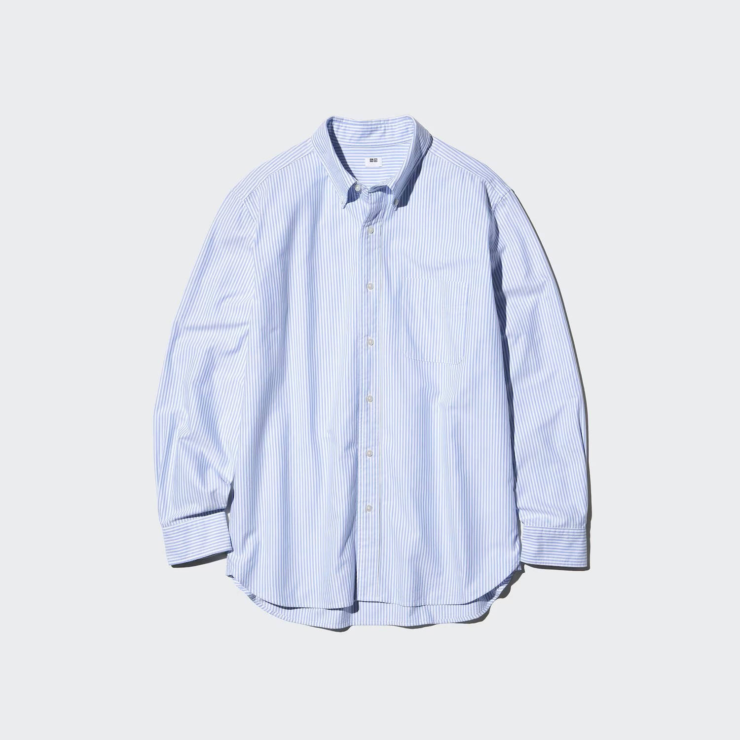 uniqlo smart blue shirt