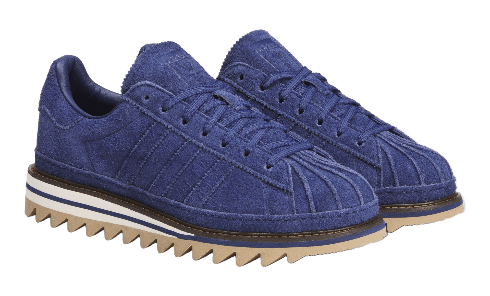 CLOT x adidas Superstar Dark Blue Cardboard KJ0283 front