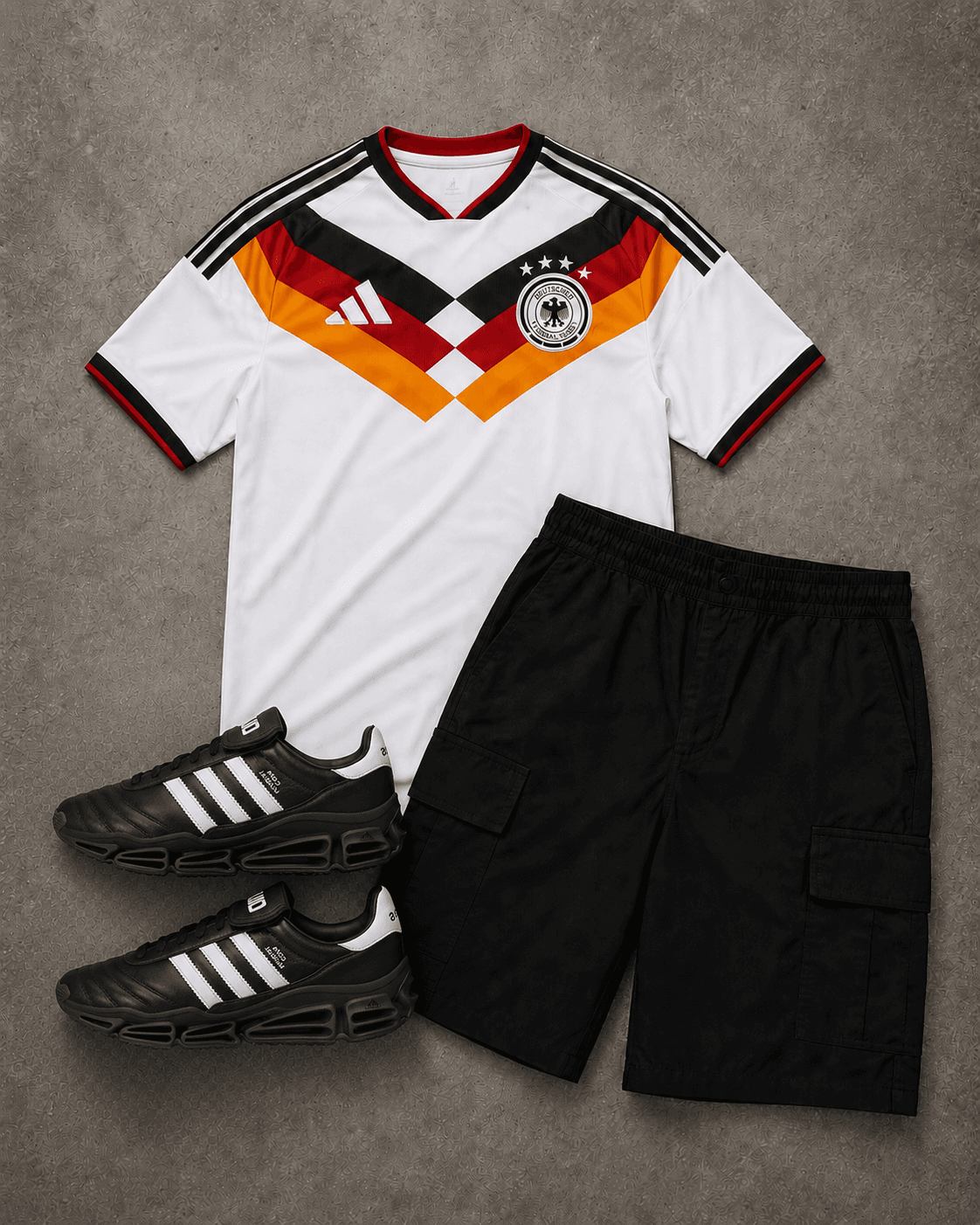 germany outfit flatlay