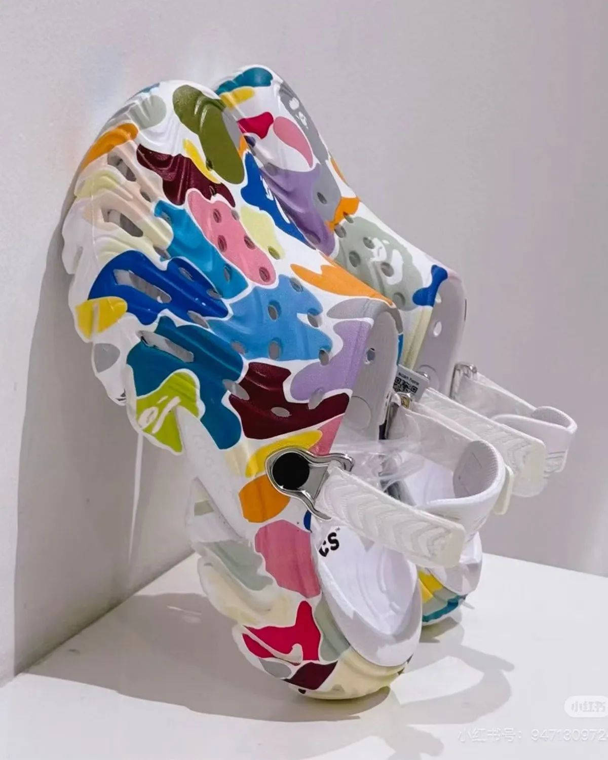 BAPE x Crocs Echo Clog 2 White Multi side