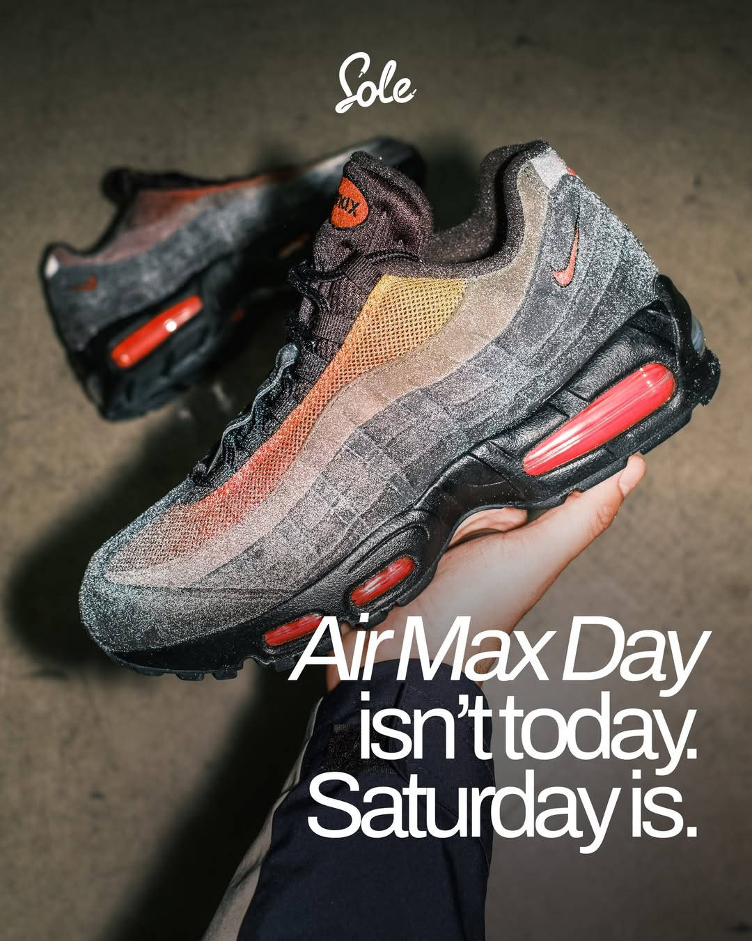 This year’s best Air Max Day drop isn’t even an official release. @lorenz.og has taken the crown with Saturday’s launch of the Air Max 95 ‘Volcano’. Better yet, you can cop them for their OG price. 110s for £110.