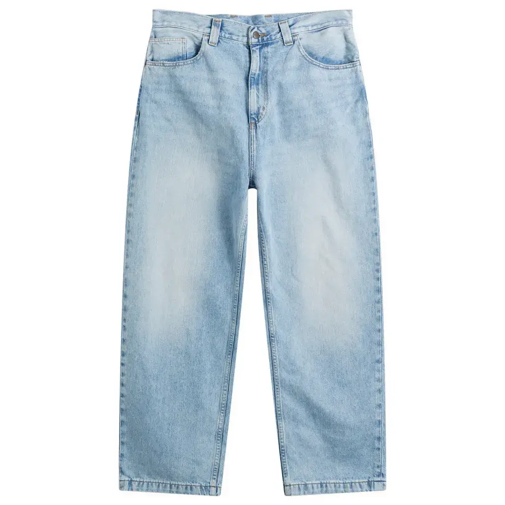 carhartt brandon jeans flatlay blue