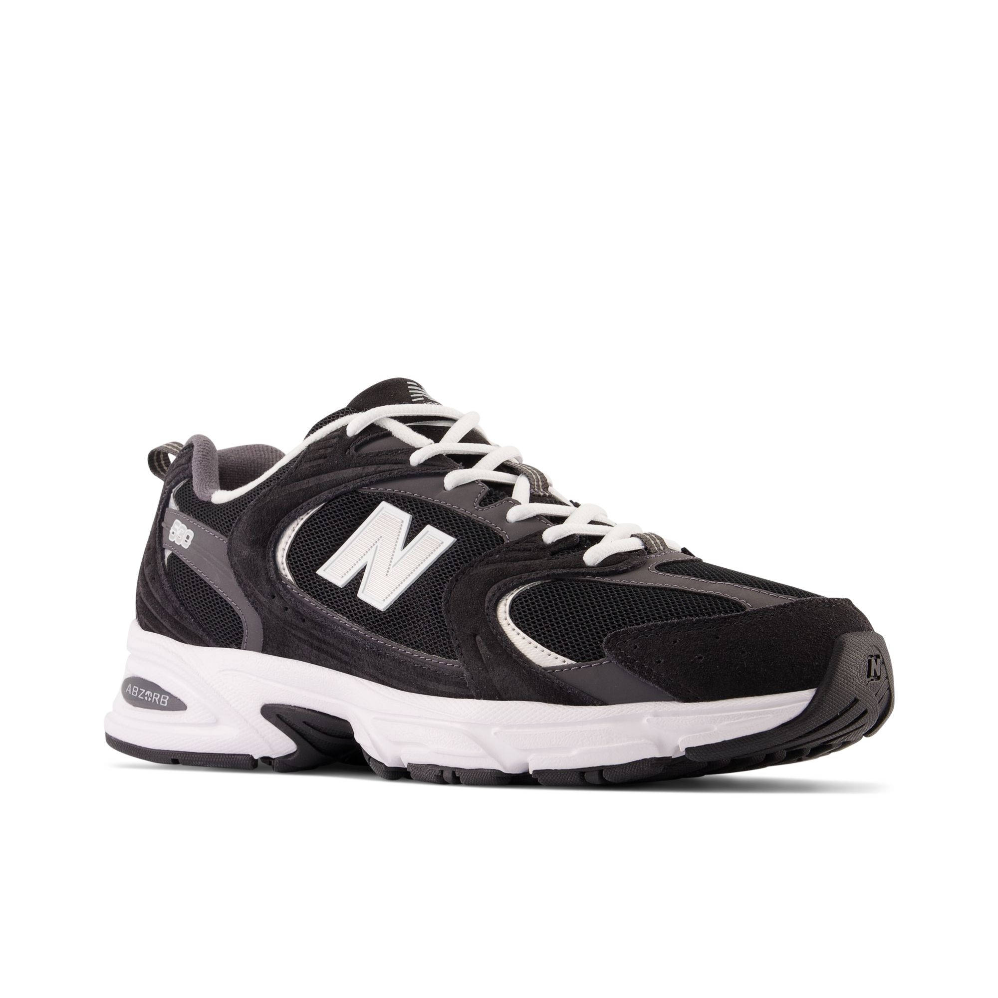 New Balance 530 Classic Black Grey MR530CC front