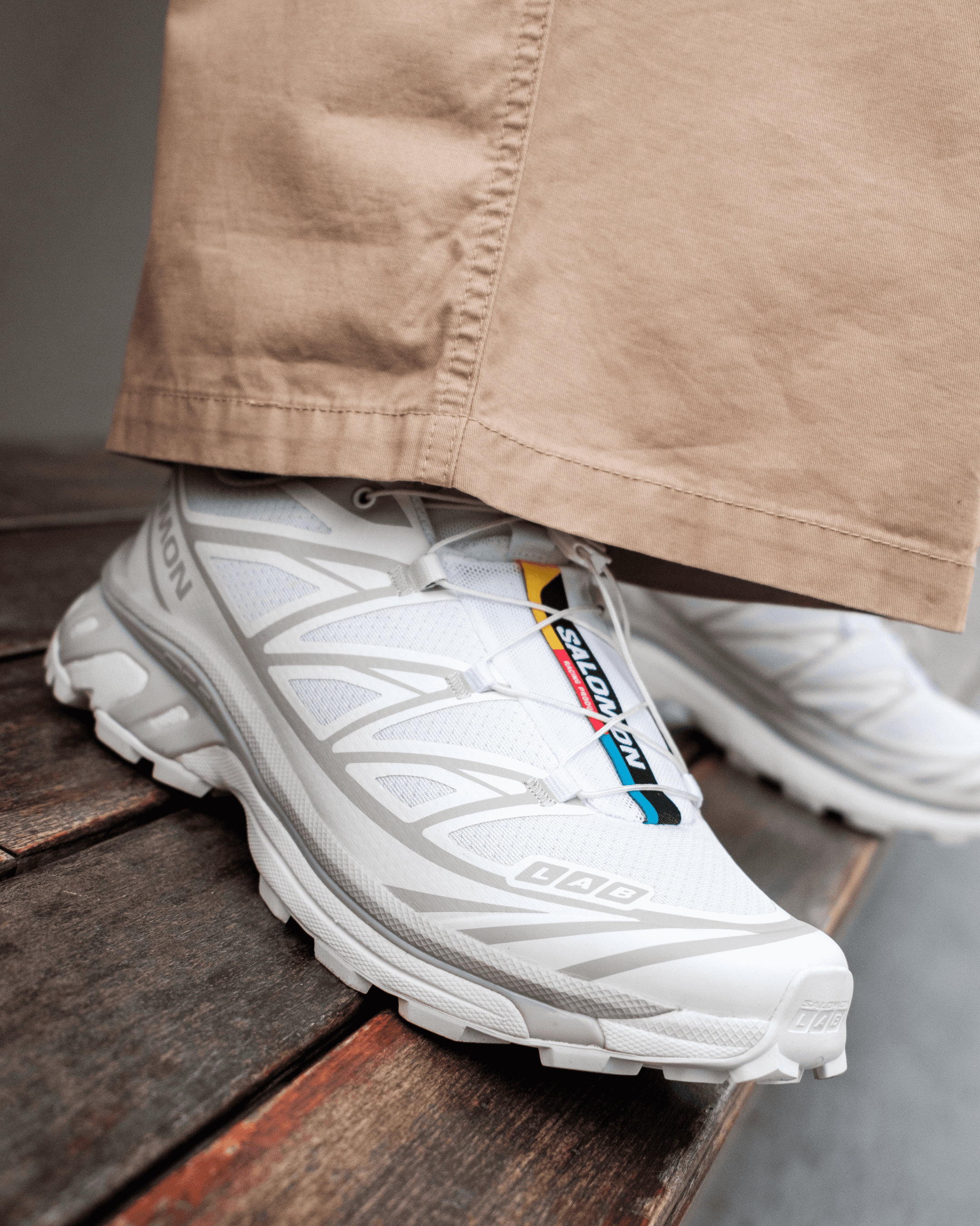 Salomon XT-6 White Lunar Rock