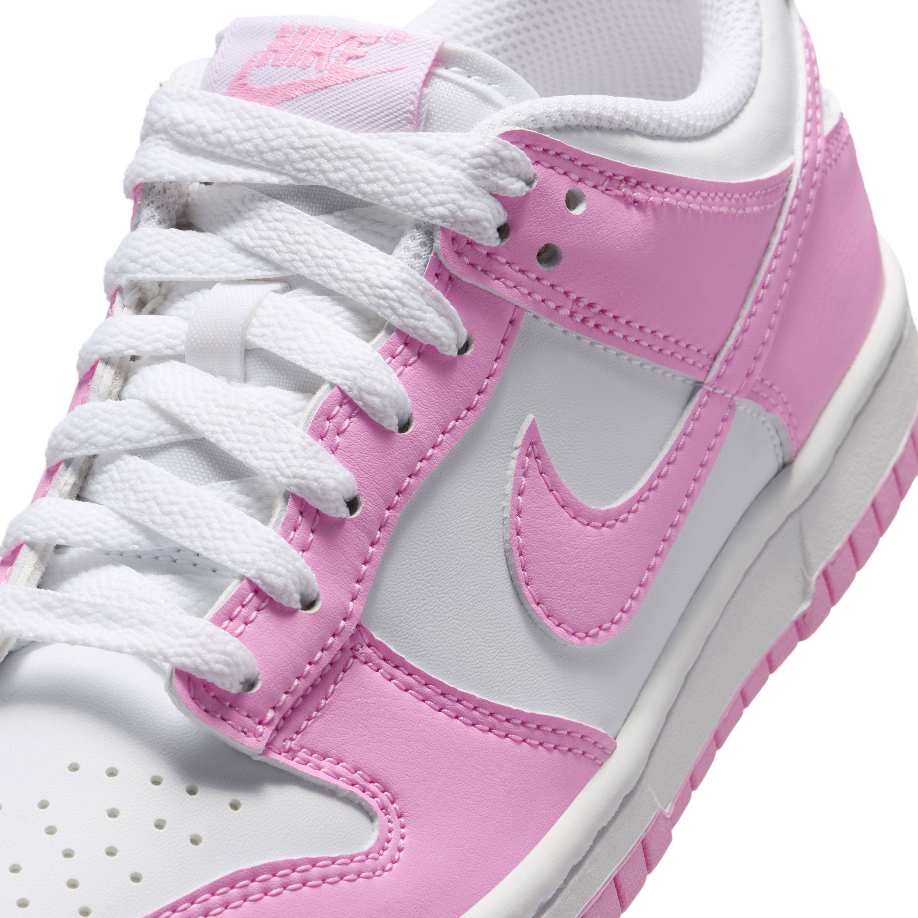Nike Dunk Low GS Pink Rise Detail