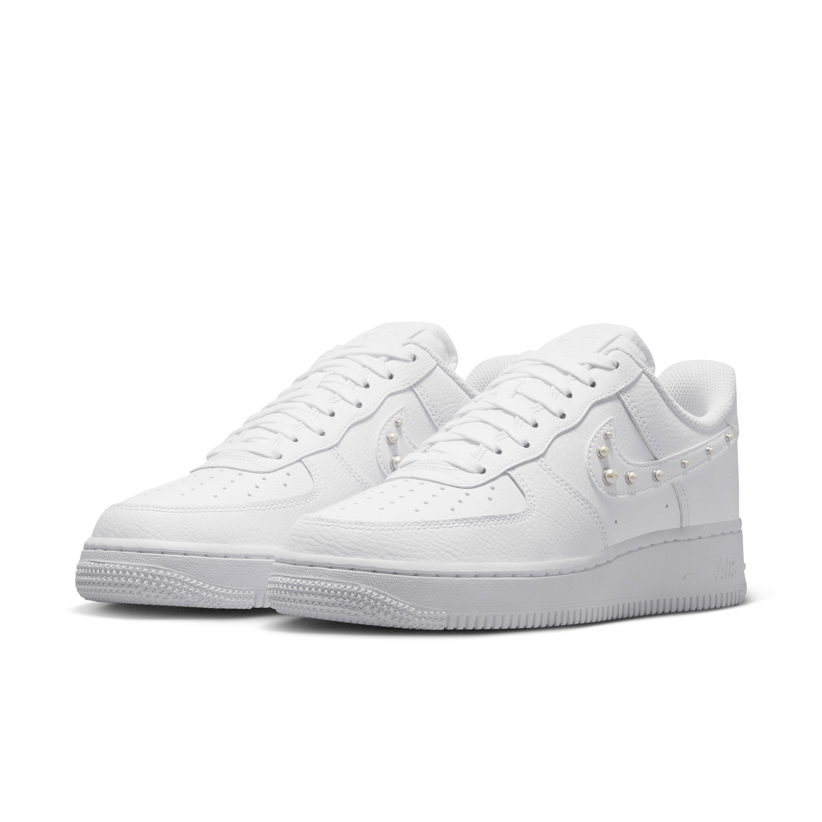 Nike Air Force 1 Low White Pearl Swoosh Front