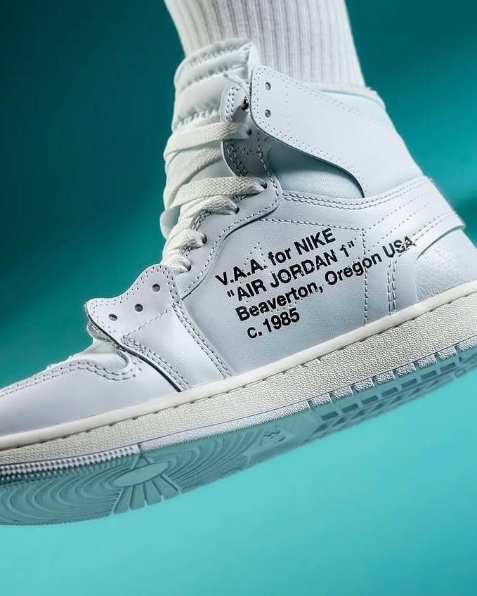 VAA jordan 1 alaska inside of shoe shot editorial
