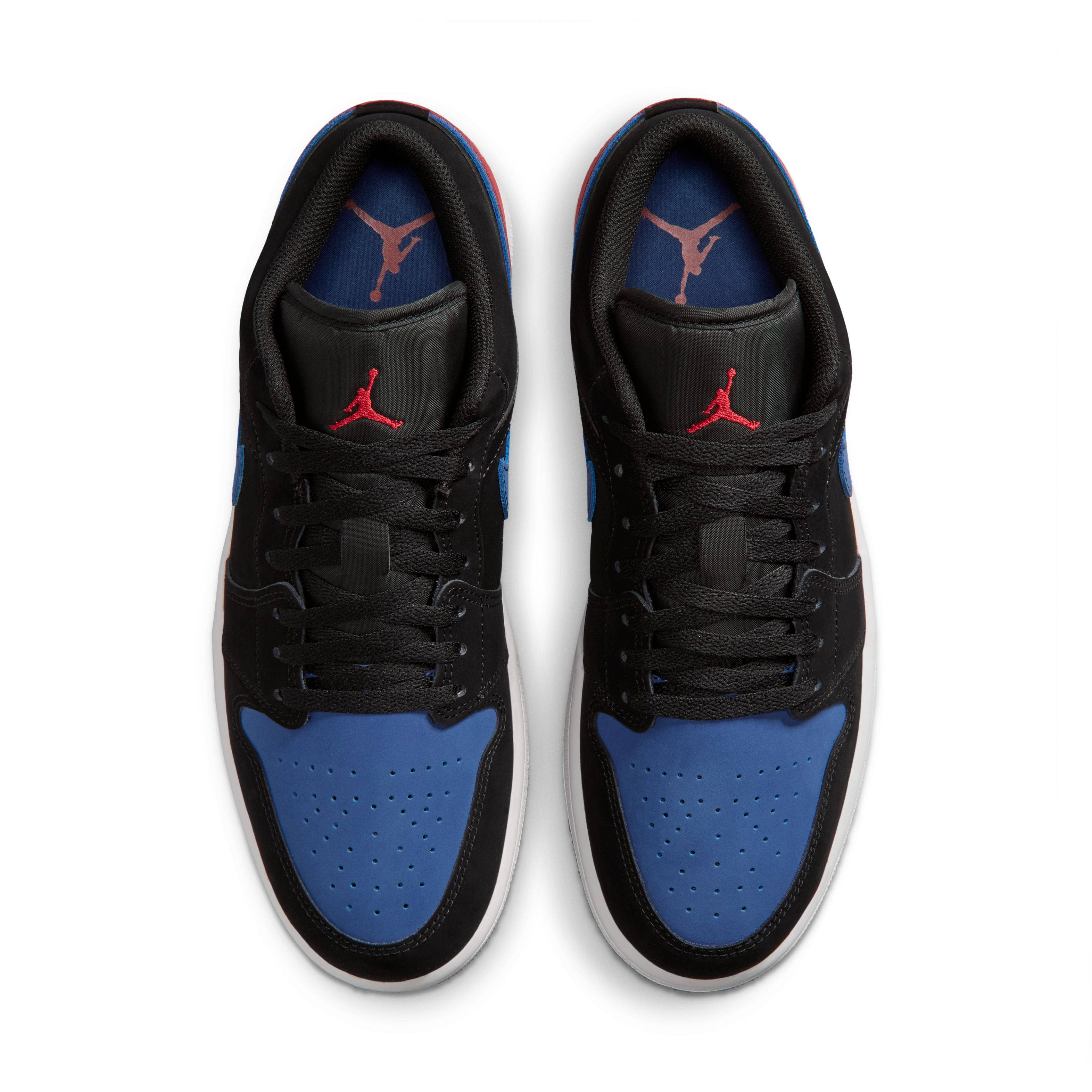 Air Jordan 1 Low True Blue Varsity Red 553558 049 middle