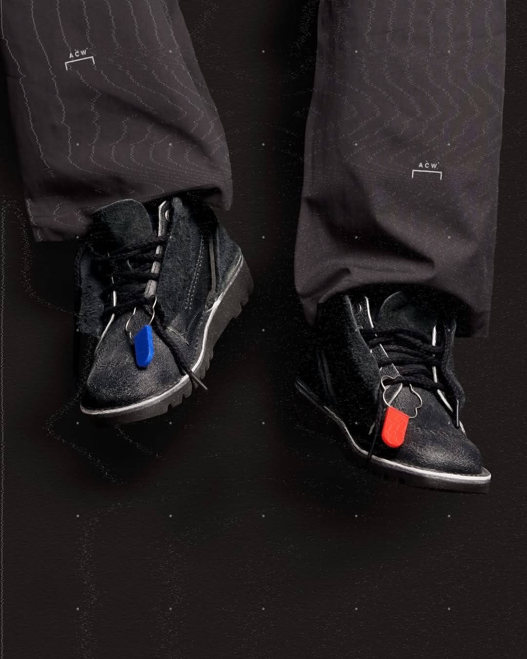 kickers x a cold wall kick hi black