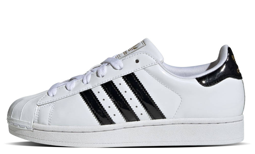 adidas Superstar II White Black Patent