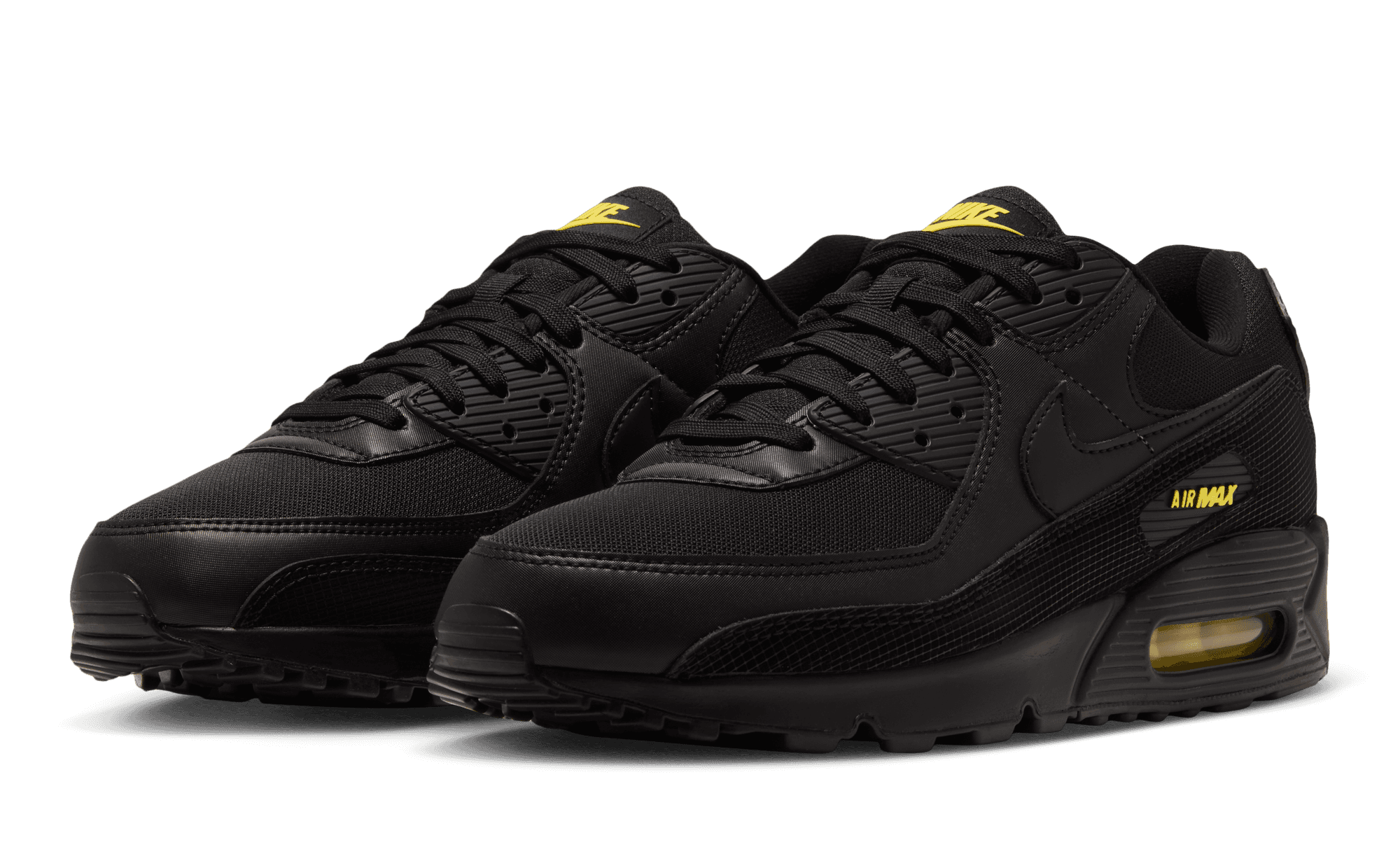 Nike Air Max 90 Black Chrome Yellow IM9616-002 front