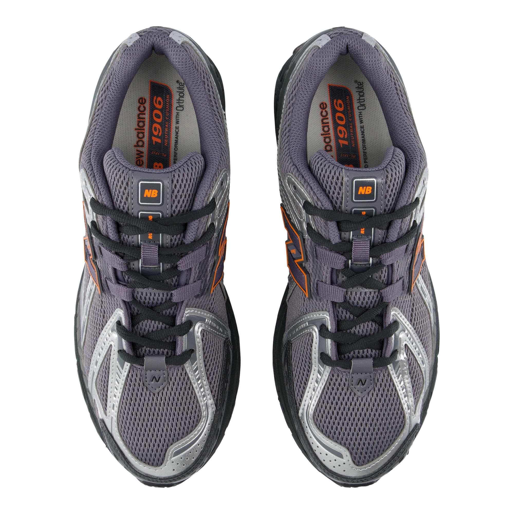 New Balance 1906R Neptune Grey Blaze Orange  U19065QZ top