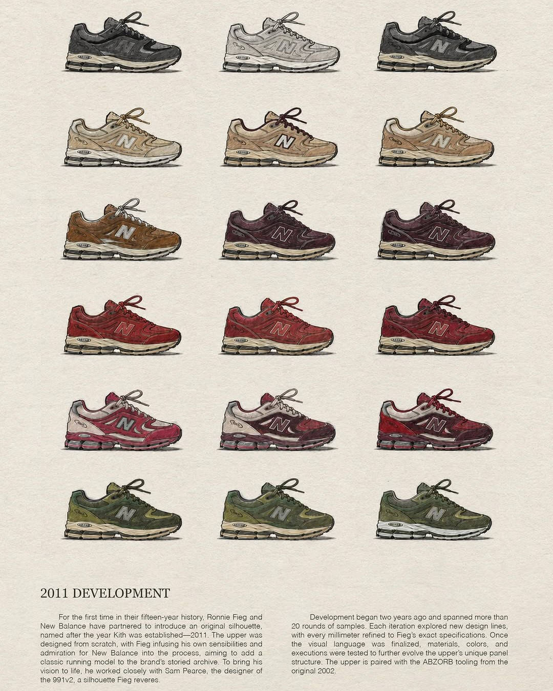 new balance kith 2011 sample drawings