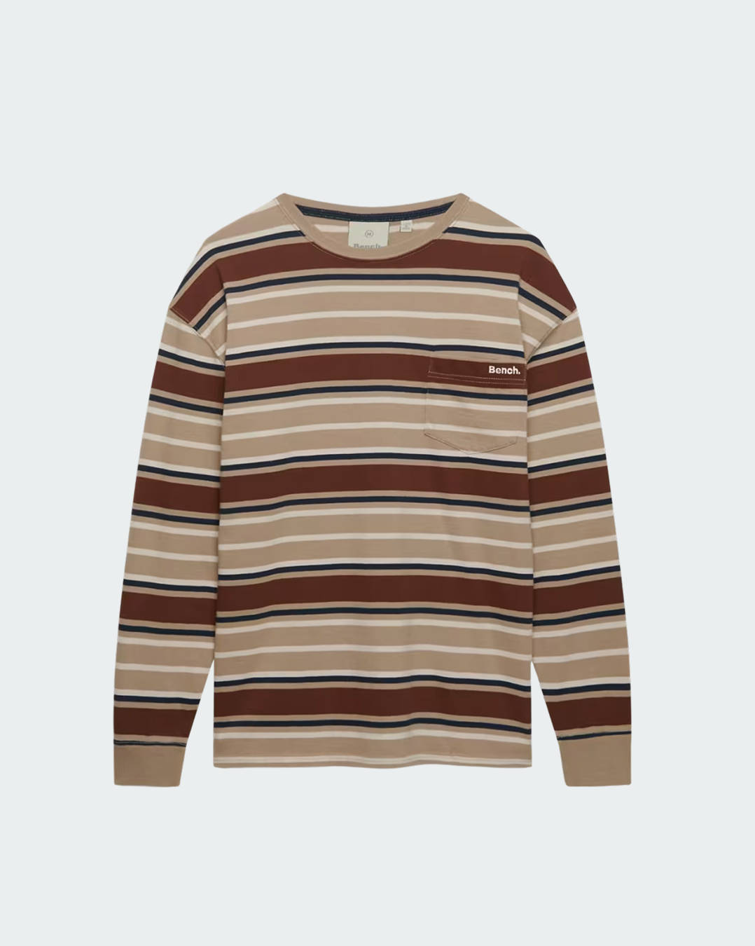 Bench x Superdry & Co Oversized stripe long sleeve top