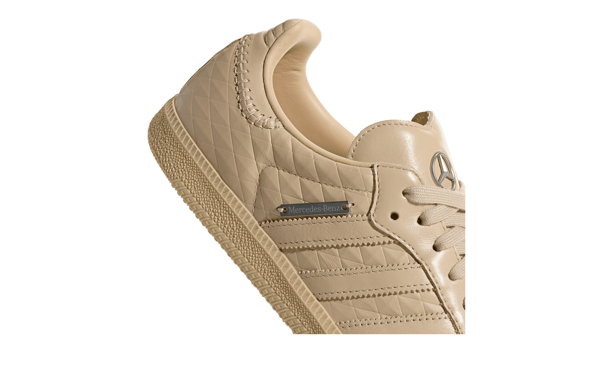 Mercedes Benz x adidas Samba OG Beige side