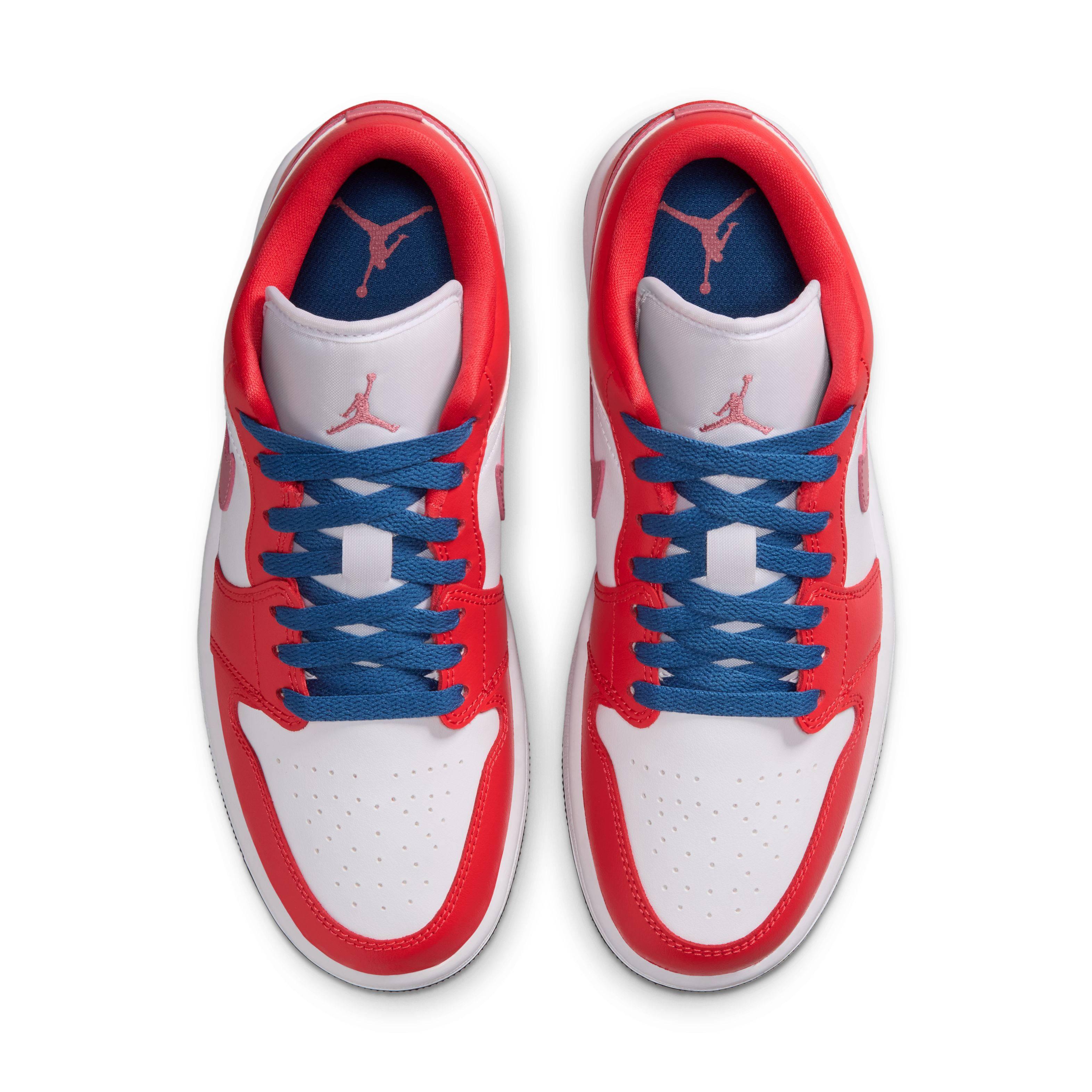 Air Jordan 1 Low Track Red White DC0774 608 middle