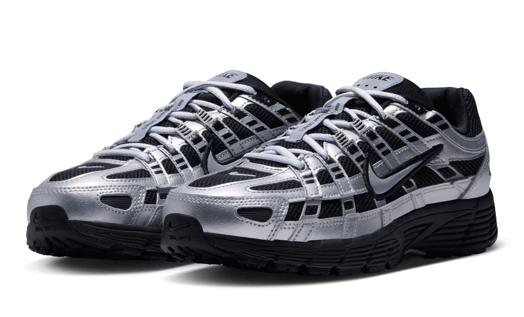 Nike P-6000 Black Metallic Silver gallery view 4