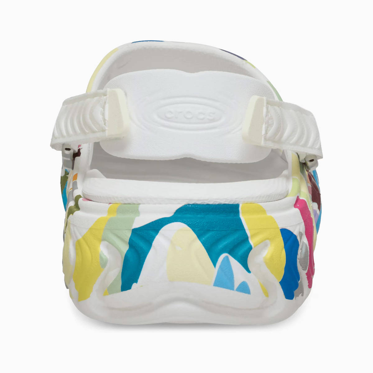 BAPE x Crocs Echo Clog 2 White Multi Heel