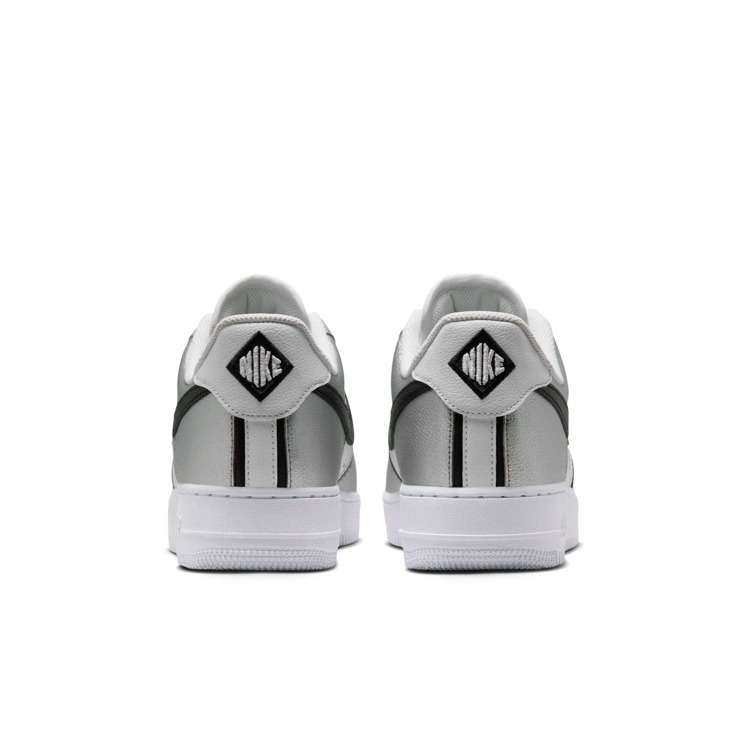 Nike Air Force 1 07 LV8 Metallic Silver White IM5752 001 back