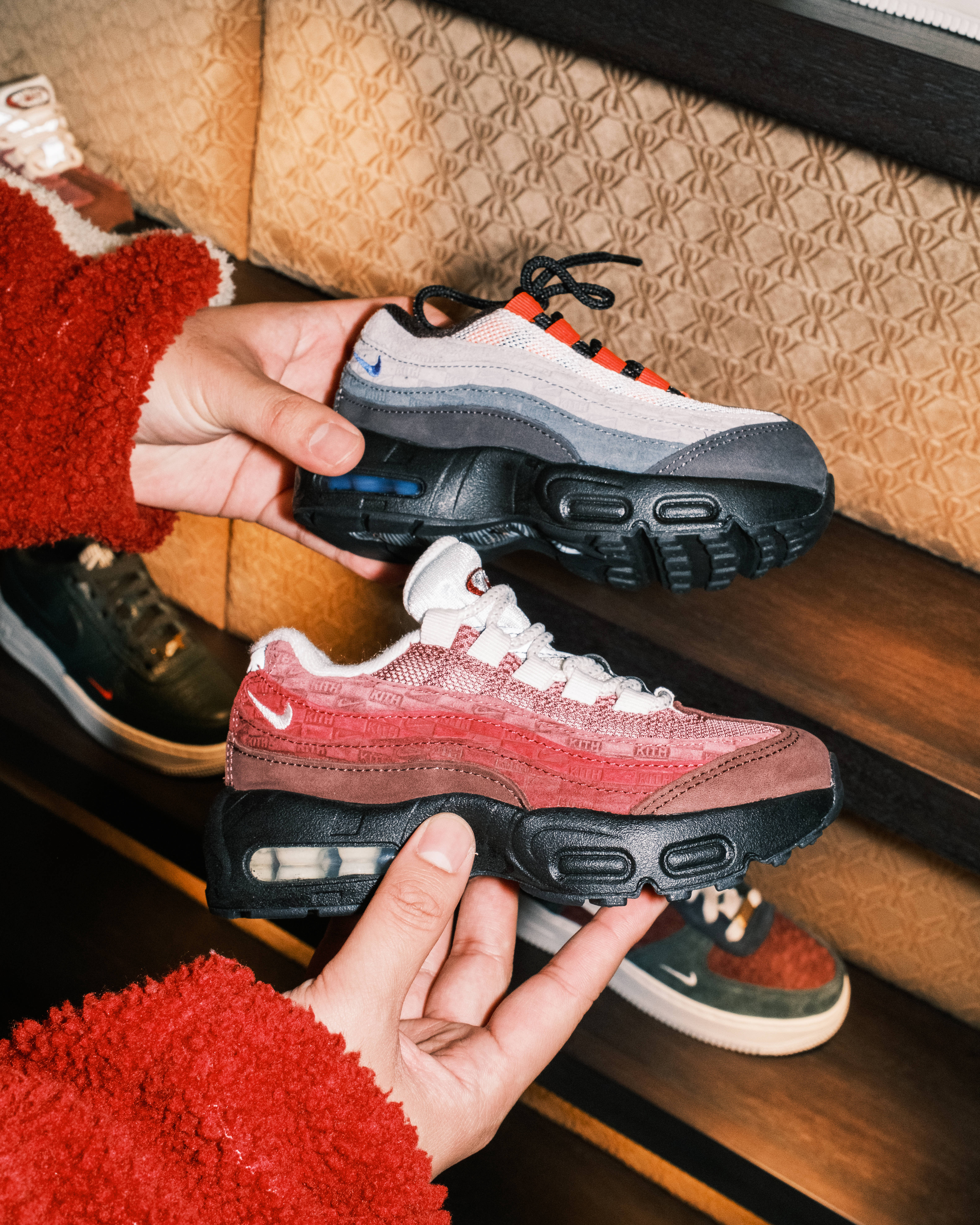 Kith x Air Max 95 Knicks and El Dorado colourway in baby and toddler sizes