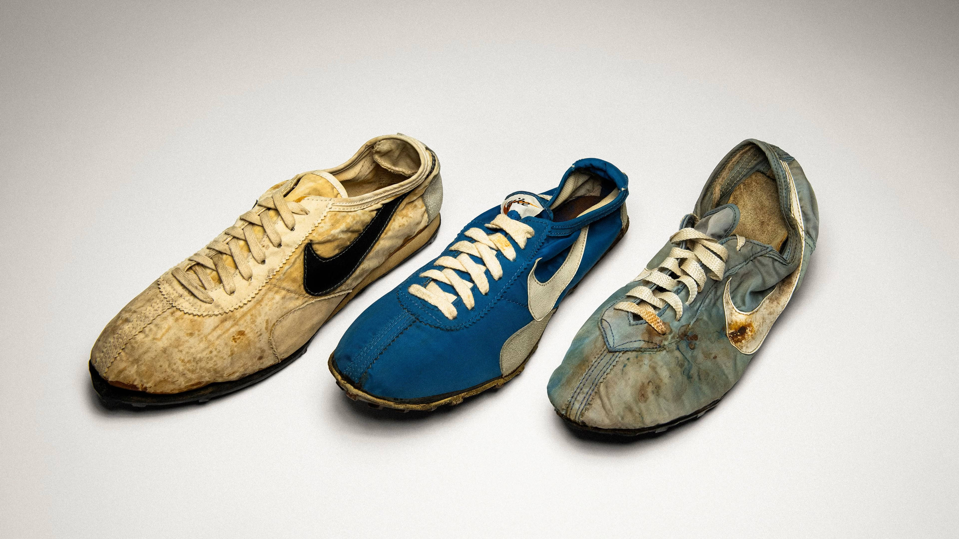 nike moon shoe and first shoe prototypes