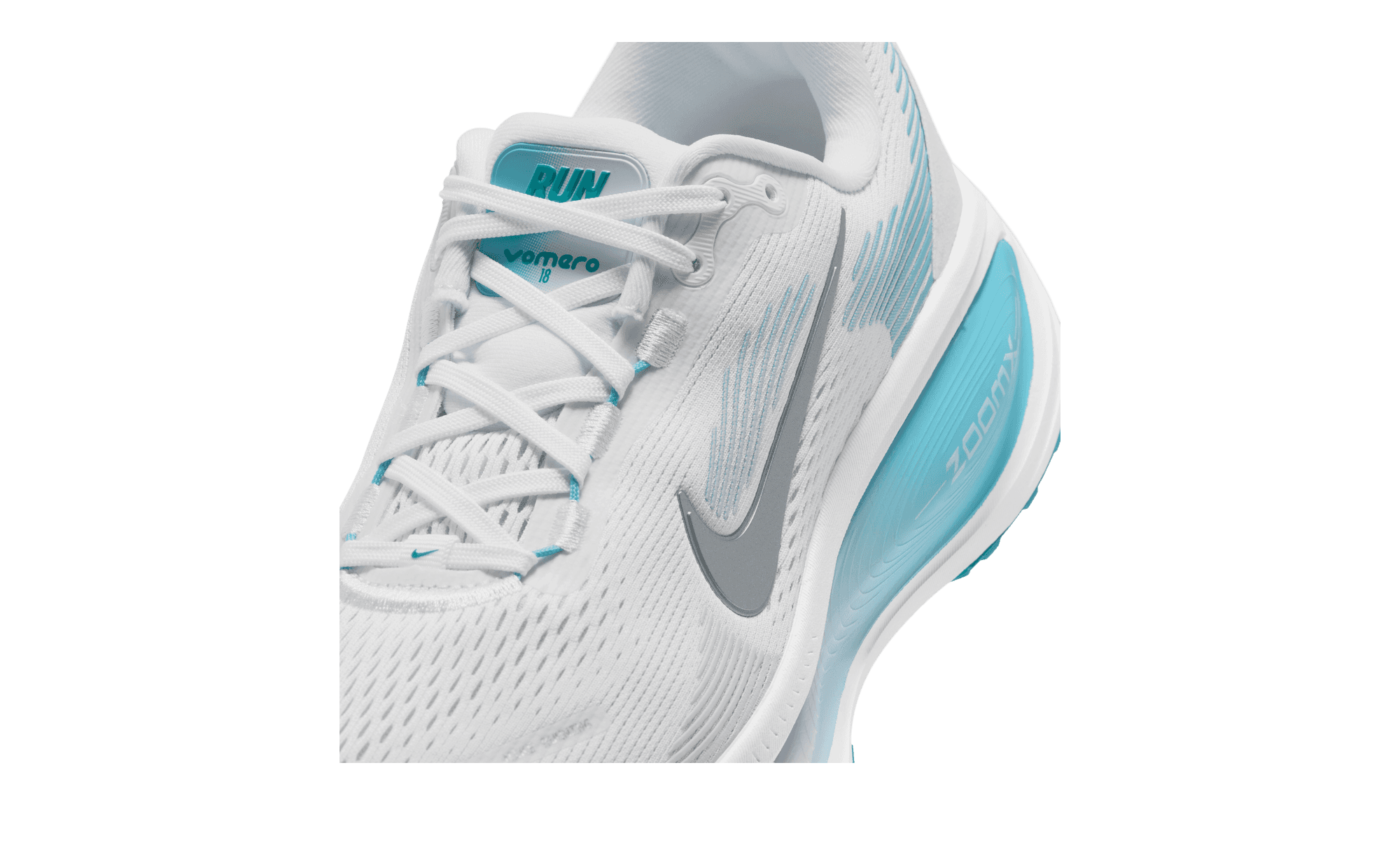 Nike Vomero 18 White Energy Blue HM6804-130 toe