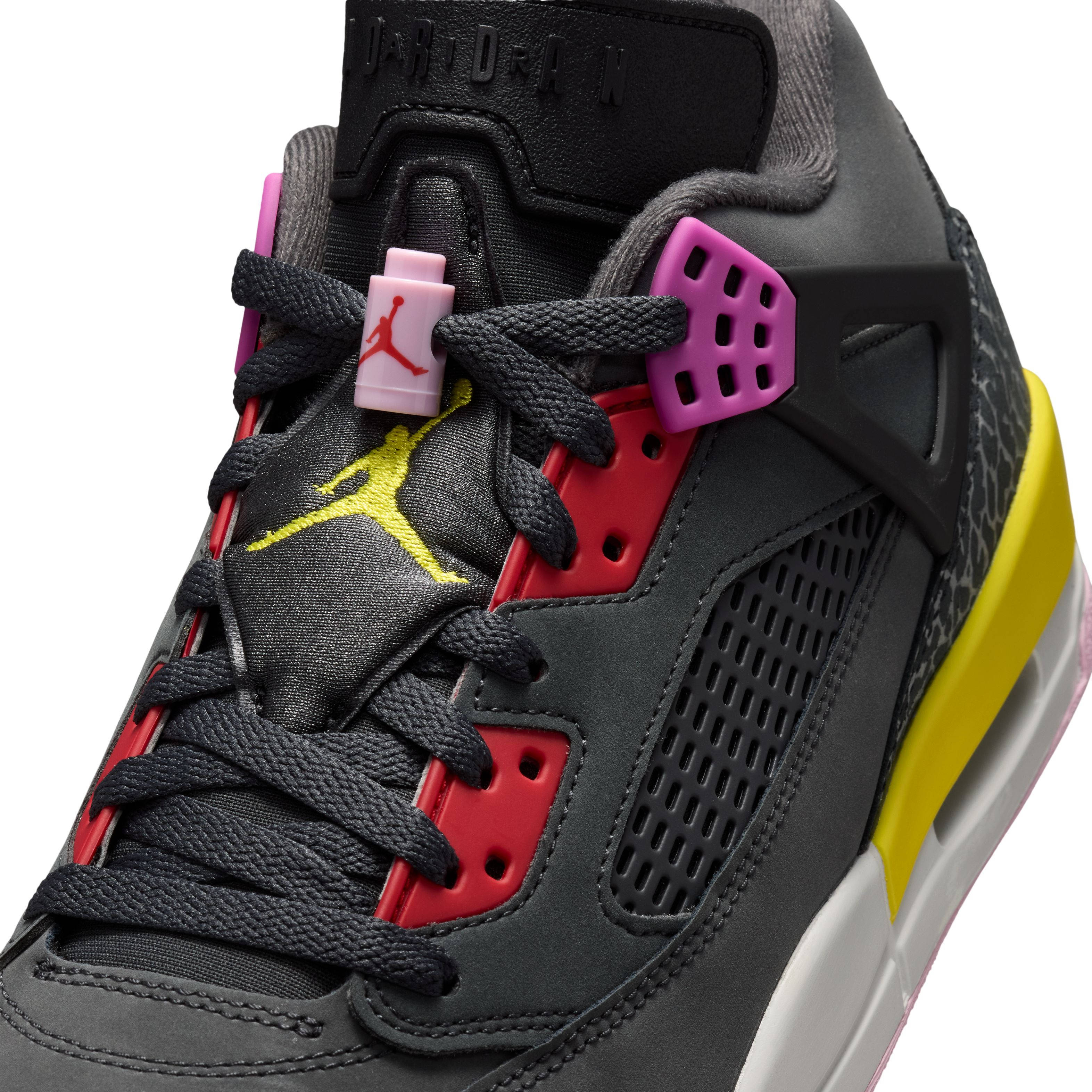 Jordan Spizike Low Anthracite Multi FQ1759 013 tongue