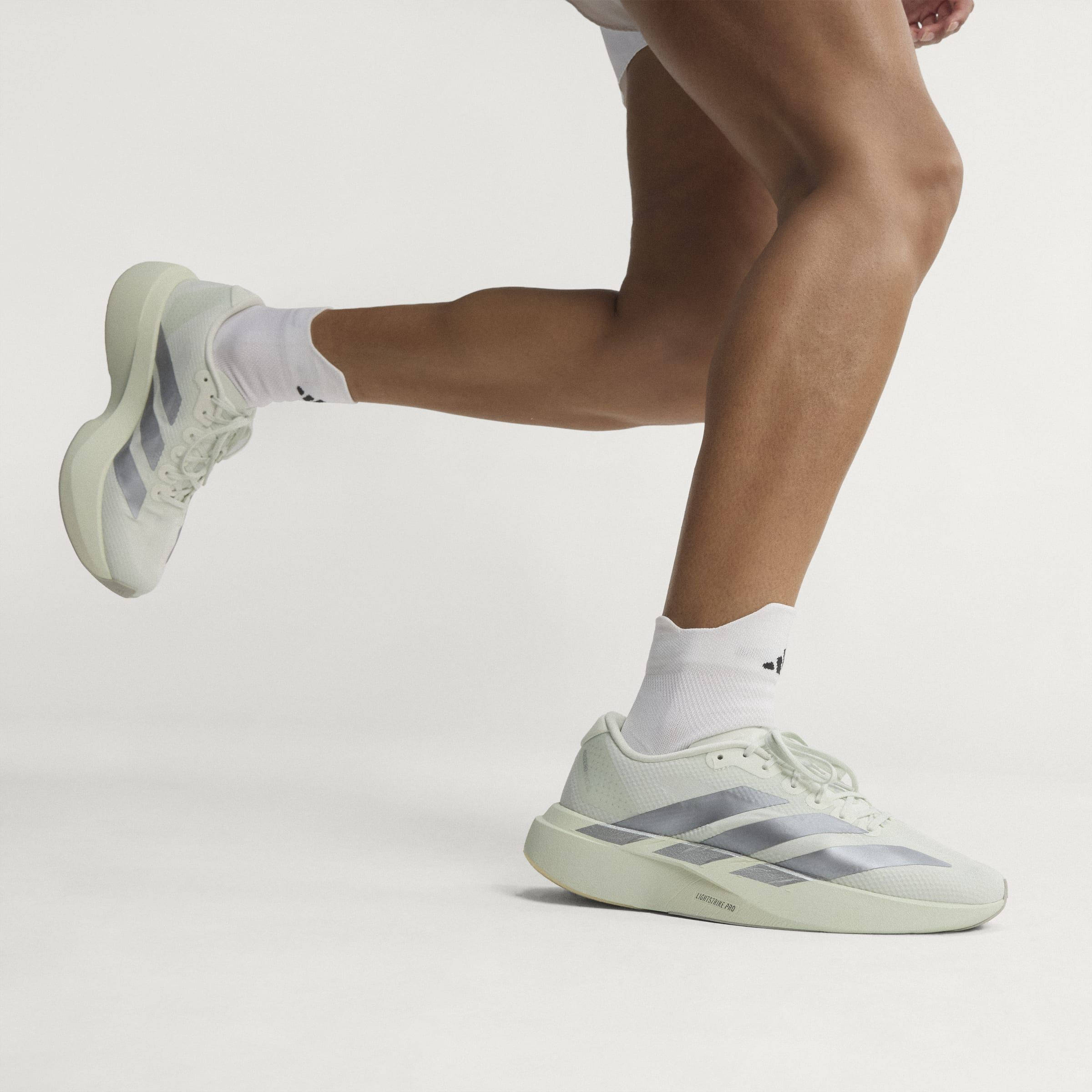adidas Adizero EVO SL Crystal Jade Grey KI4535 on foot