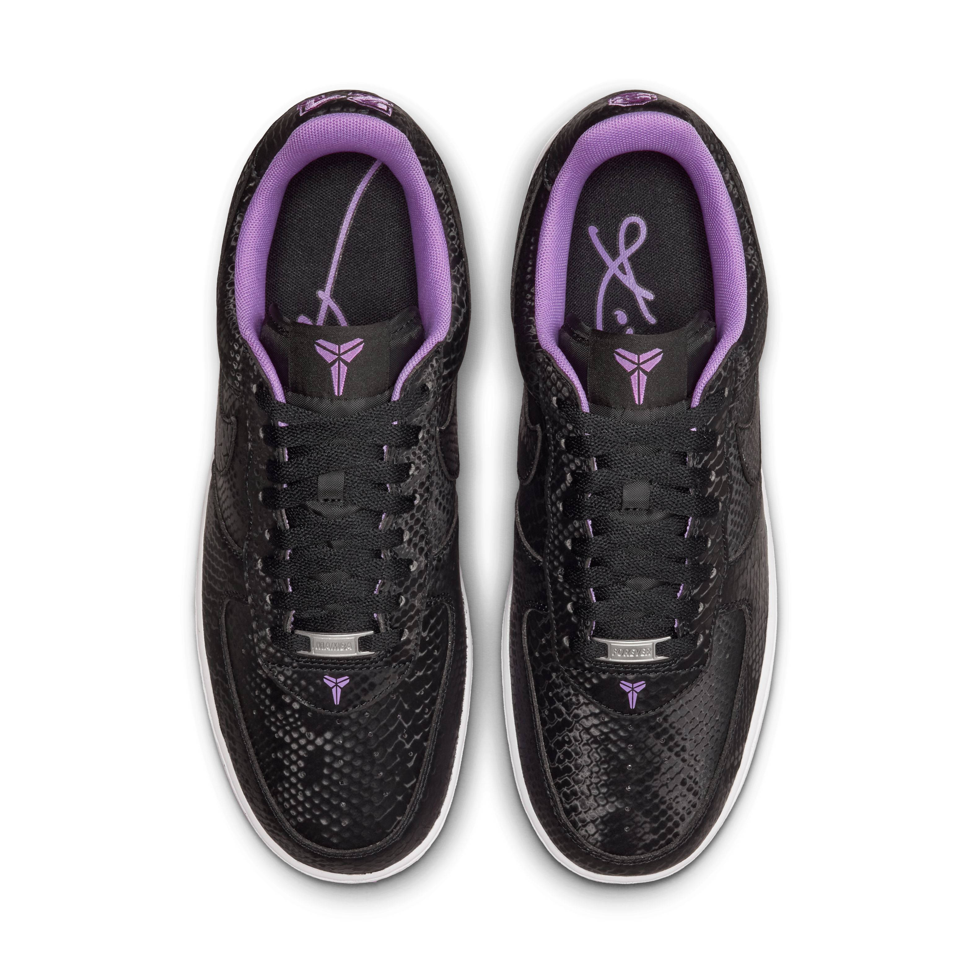 Kobe x Nike Air Force 1 Low Black Purple Stardust IB0018 007 middle