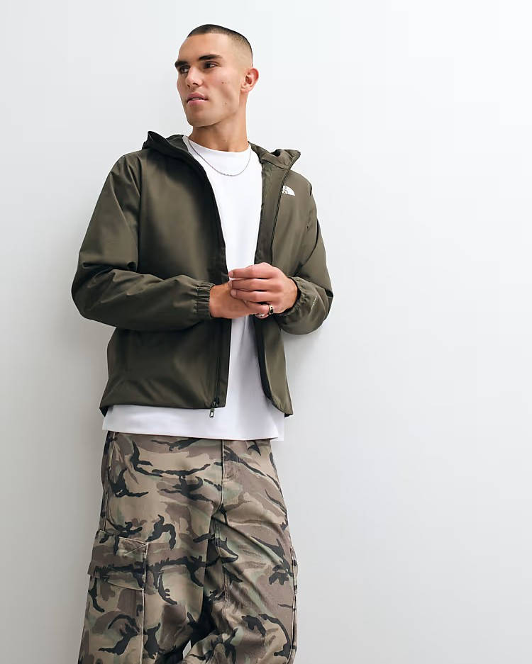 north face jacket green