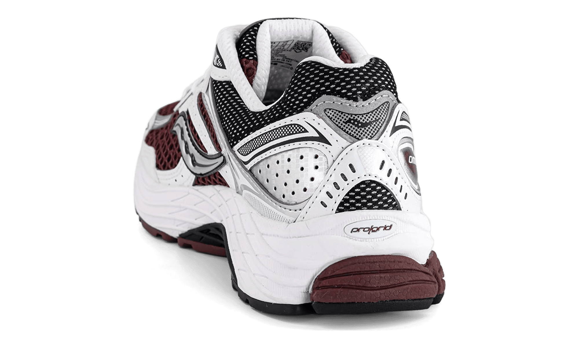 Saucony ProGrid Omni 9 Maroon White heel