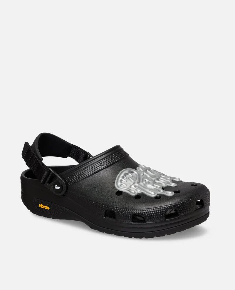 Patta x Crocs Classic EXP Clog Black 212487 001 sude