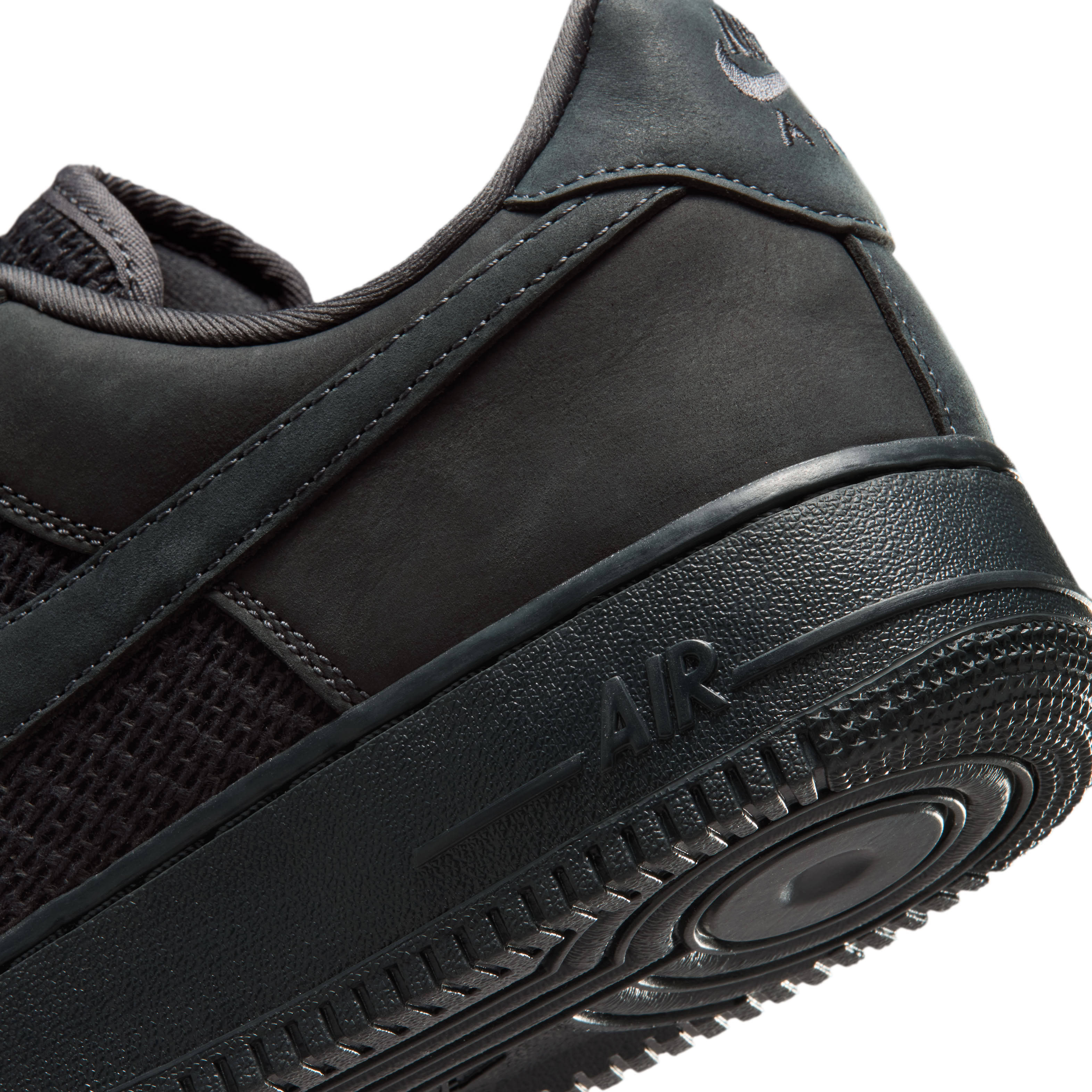 Nike Air Force 1 Low Woven Anthracite Detail 1