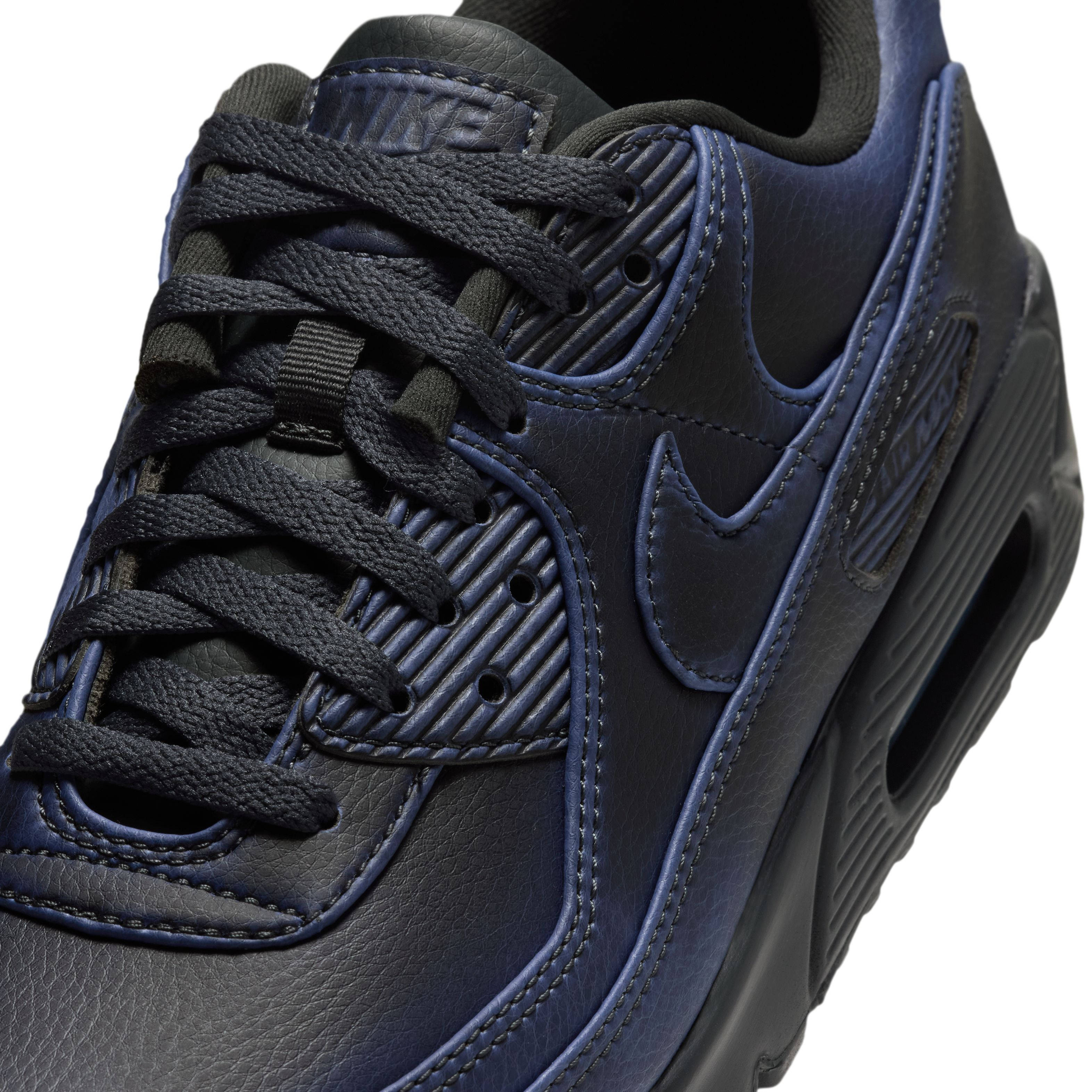Nike Air Max 90 Premium Dark Smoke Grey Blue IQ7130 002 side